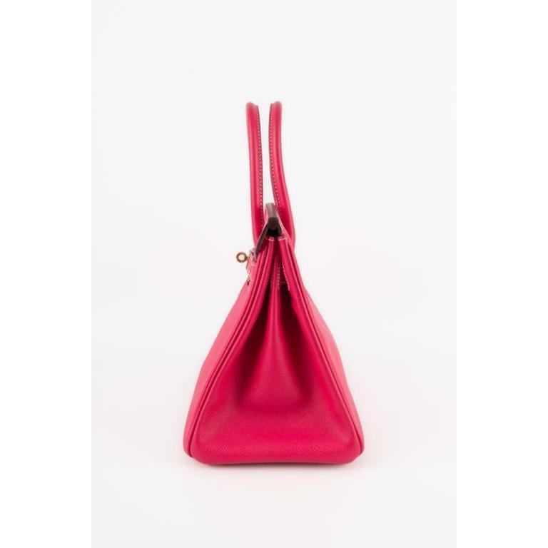 Red Hermès Epsom Calfskin Birkin Bag, 2011 For Sale