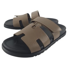 Hermès Étoupe. Epsom calfskin Size 42 Chypre sandal