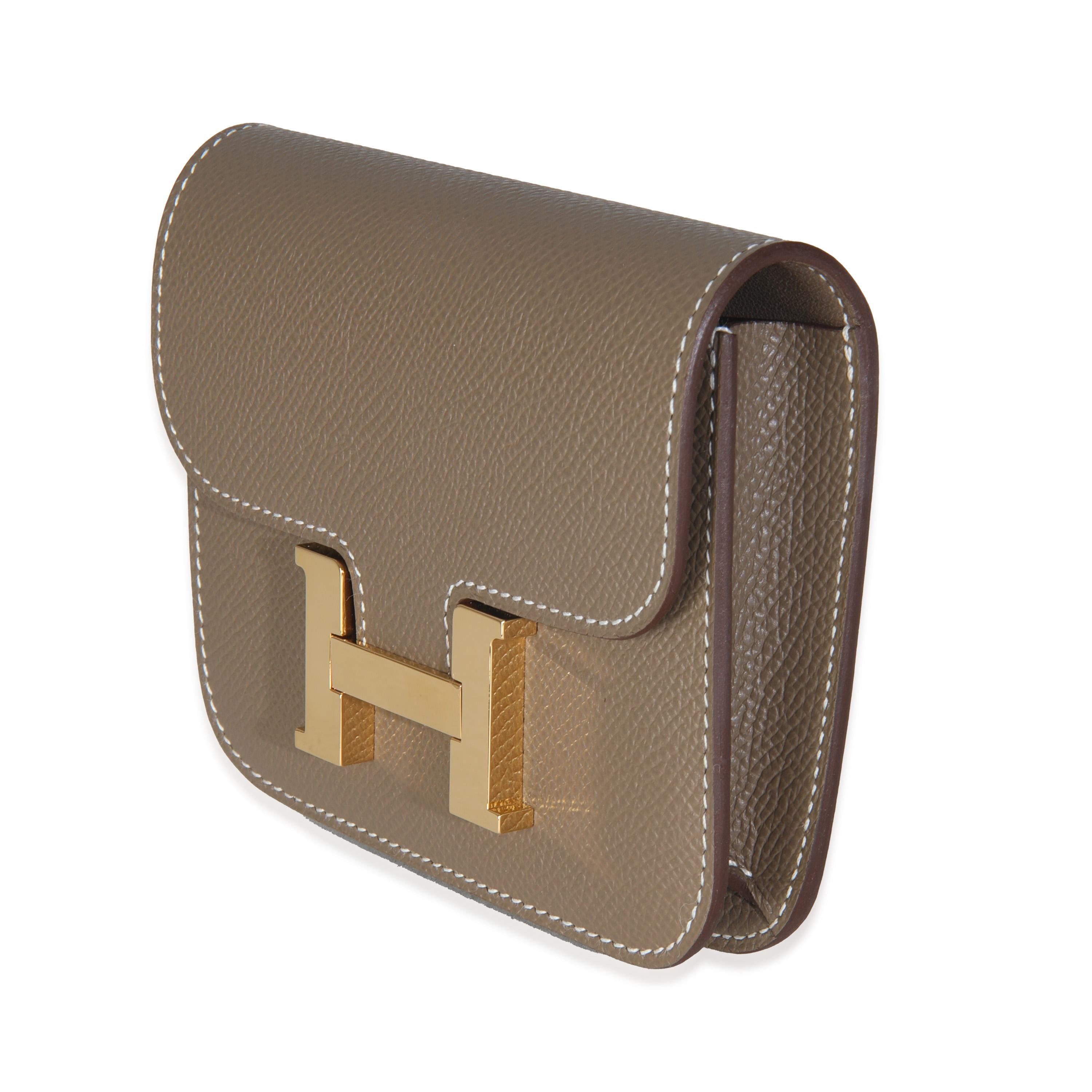 Hermès Epsom Constance Slim Geldbörse GHW im Zustand „Hervorragend“ im Angebot in New York, NY