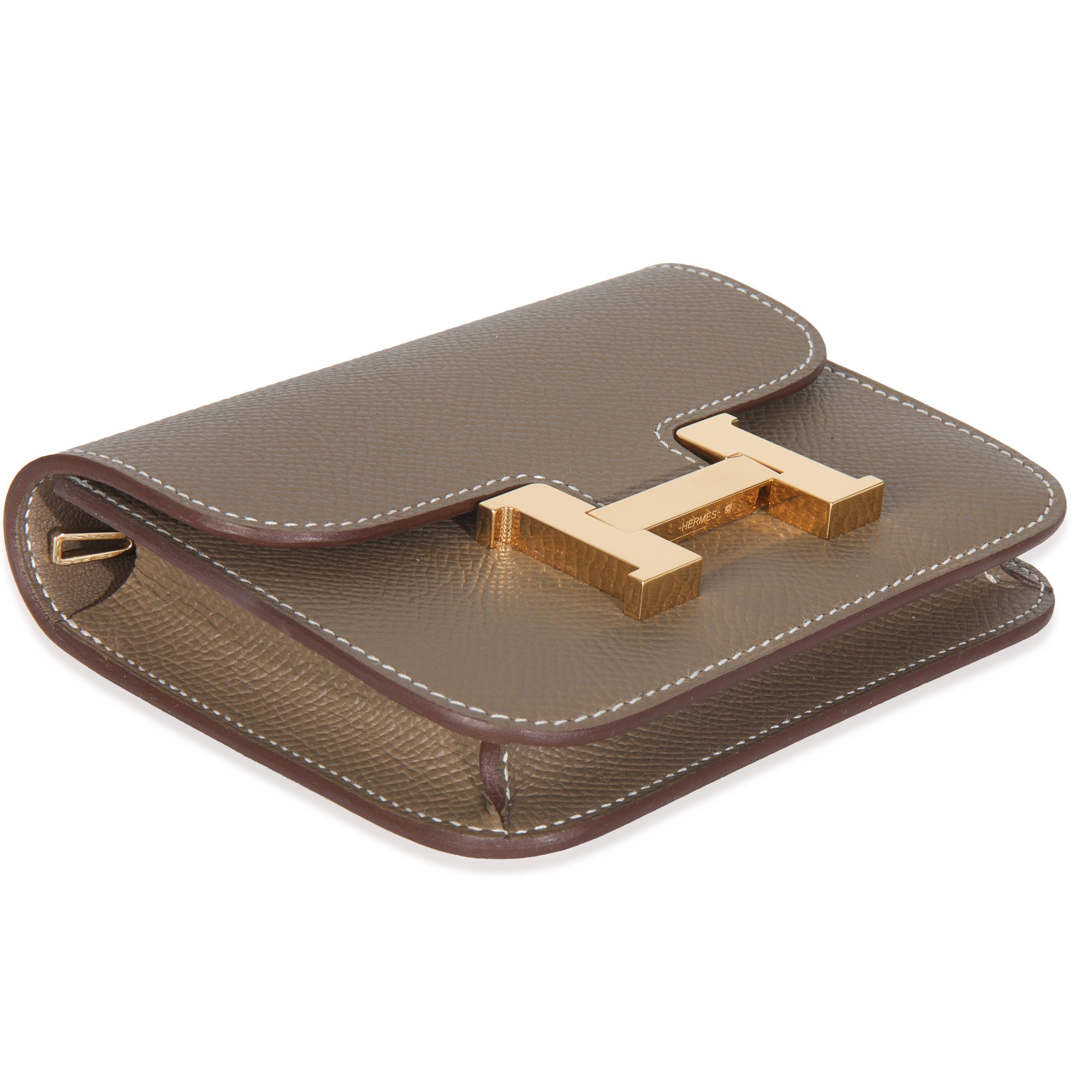 Hermès Epsom Constance Slim Geldbörse GHW im Angebot 2