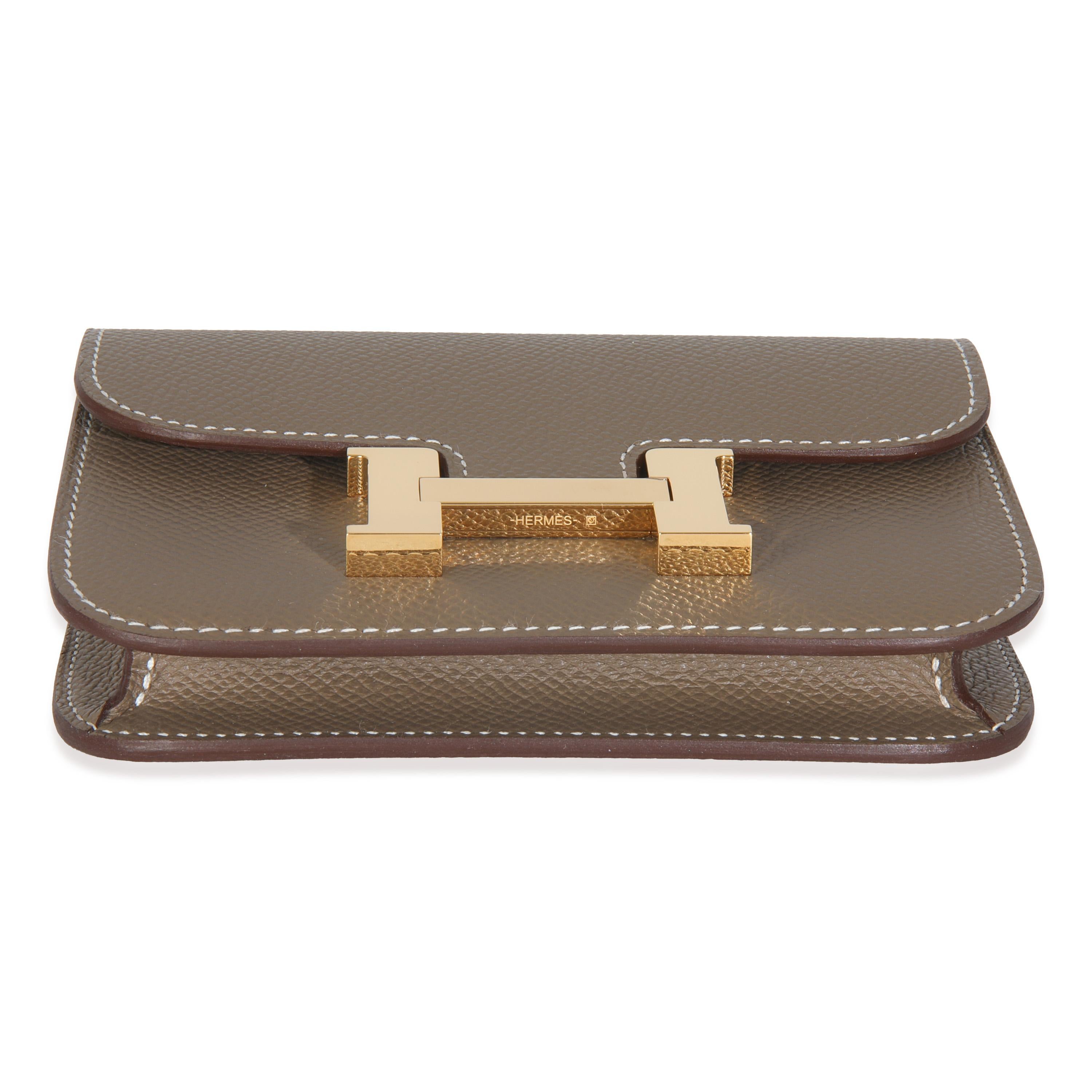 Hermès Epsom Constance Slim Geldbörse GHW im Angebot 3