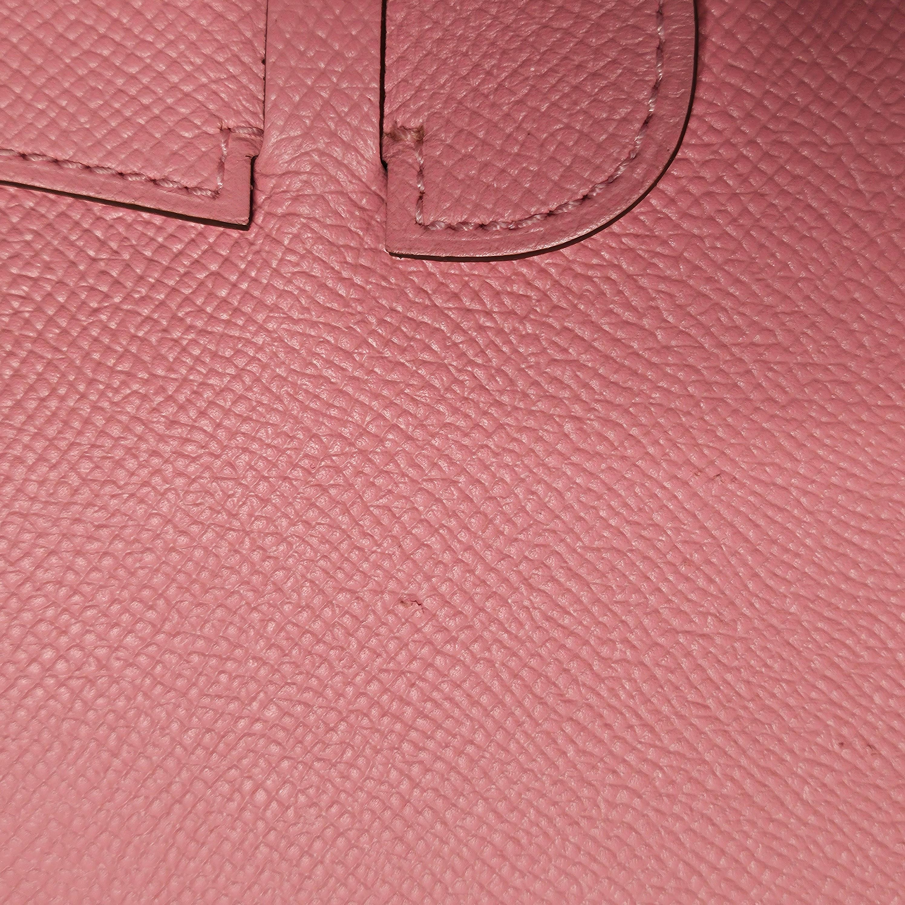 Hermes Epsom Evelyne III GM Rose Confetti Pink Crossbody Bag 6