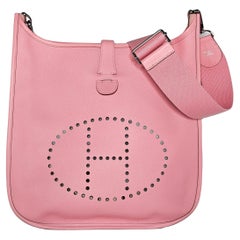 Hermes Epsom Evelyne III GM Rose Confetti Pink Crossbody Bag