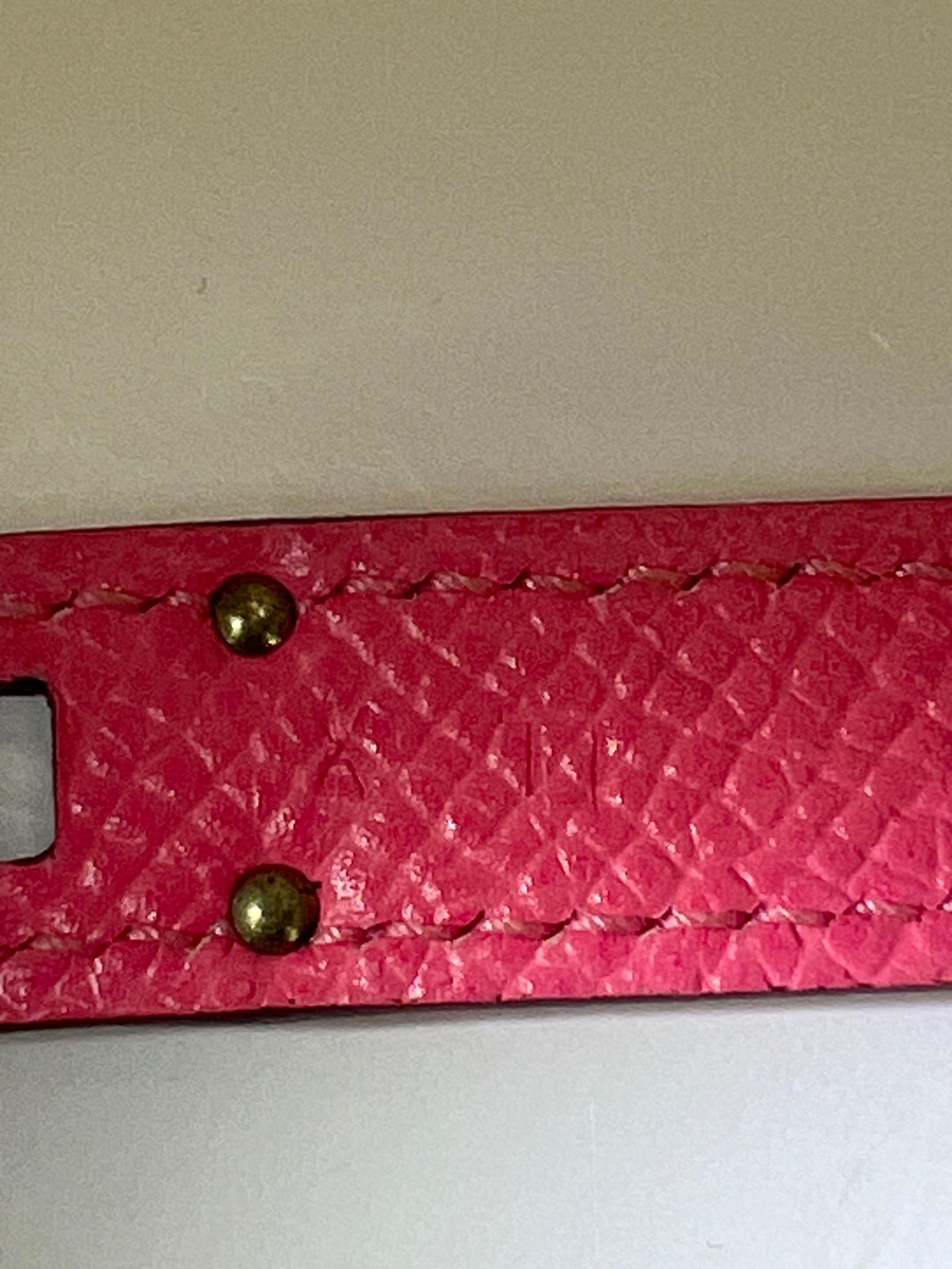 HERMES Epsom Kelly Longue Rose Azalee Wallet 3