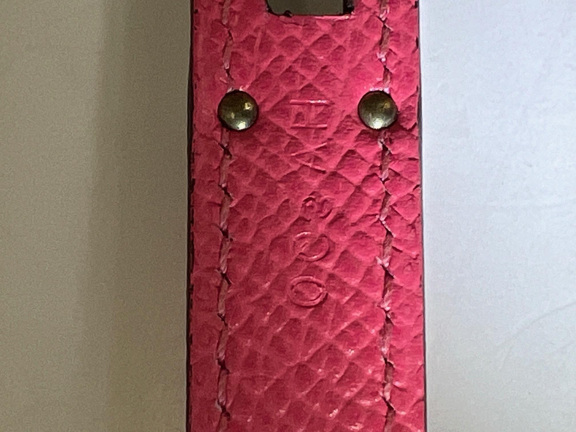 HERMES Epsom Kelly Longue Rose Azalee Wallet 4
