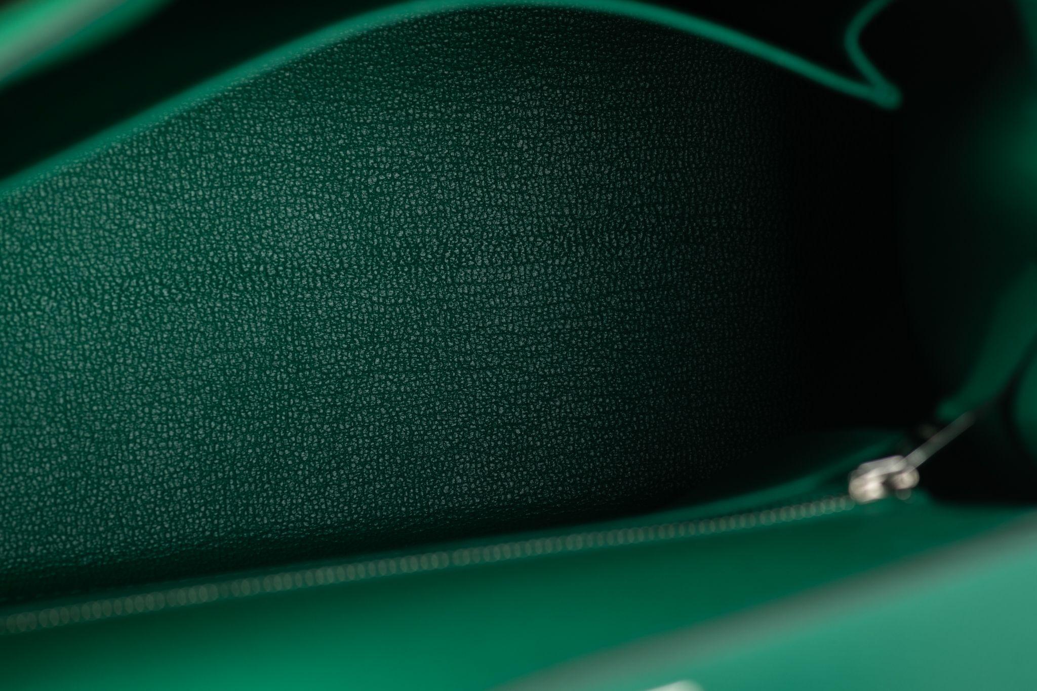 Hermès Epsom Kelly Sellier 25 Vert Jade im Angebot 10