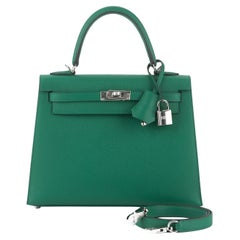 Hermès Kelly Sellier 25 Vert Jade