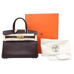 Hermes Epsom Leather Ebene Birkin 30 GHW