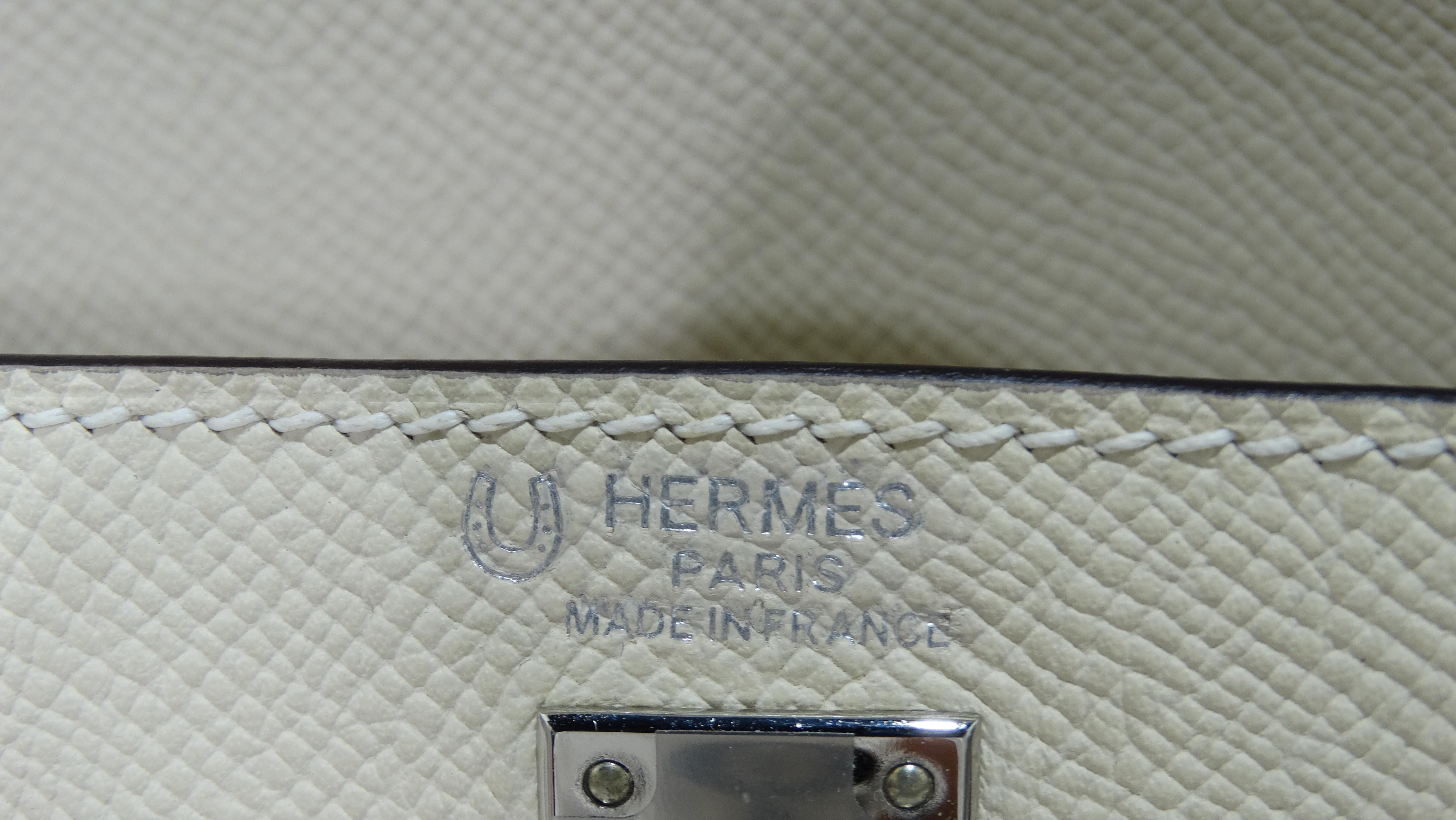 Hermès Epsom Mini Horseshoe Kelly Sellier 20 Craie Gris Asphalte 6