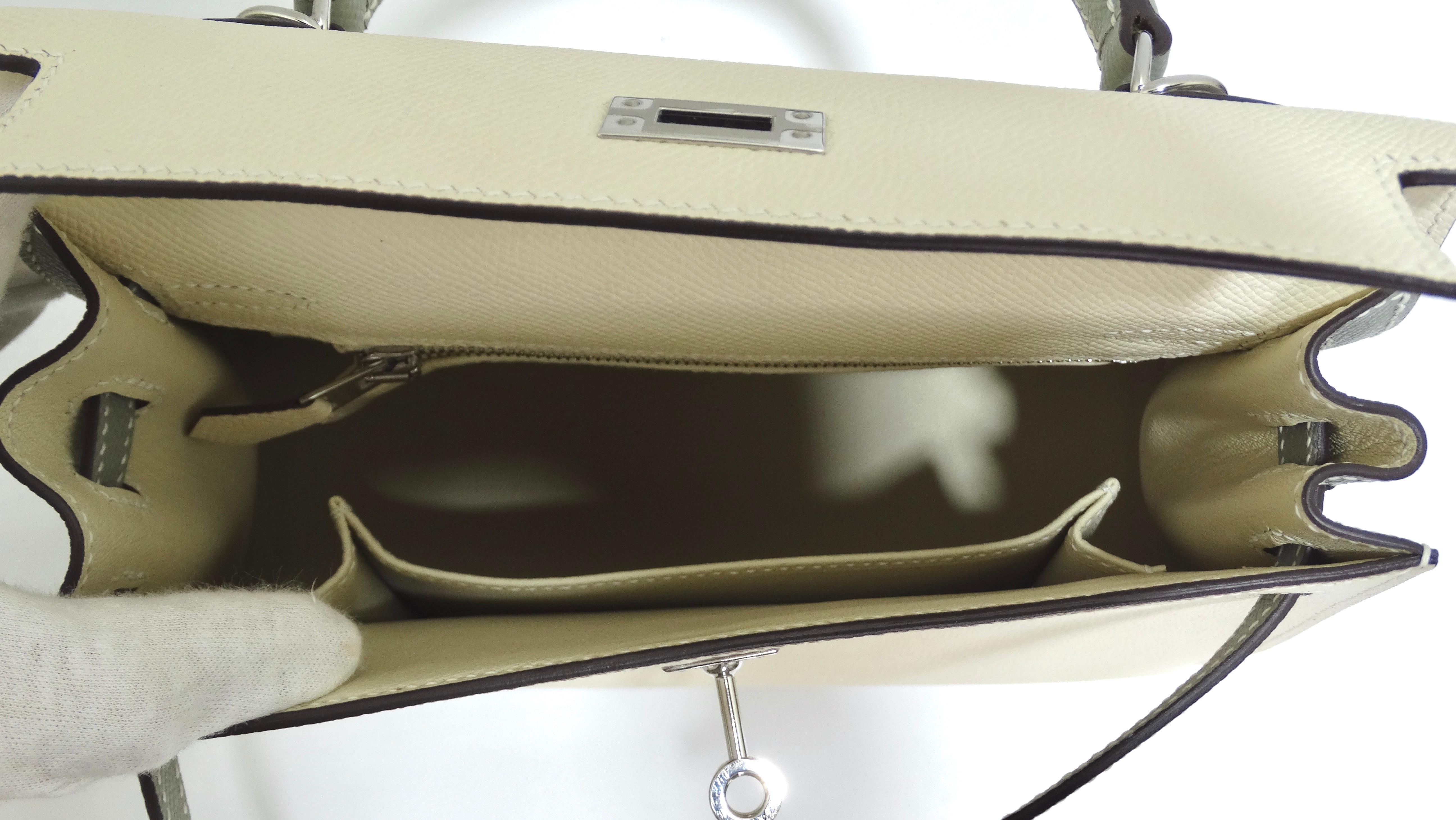 Hermès Epsom Mini Horseshoe Kelly Sellier 20 Craie Gris Asphalte 8