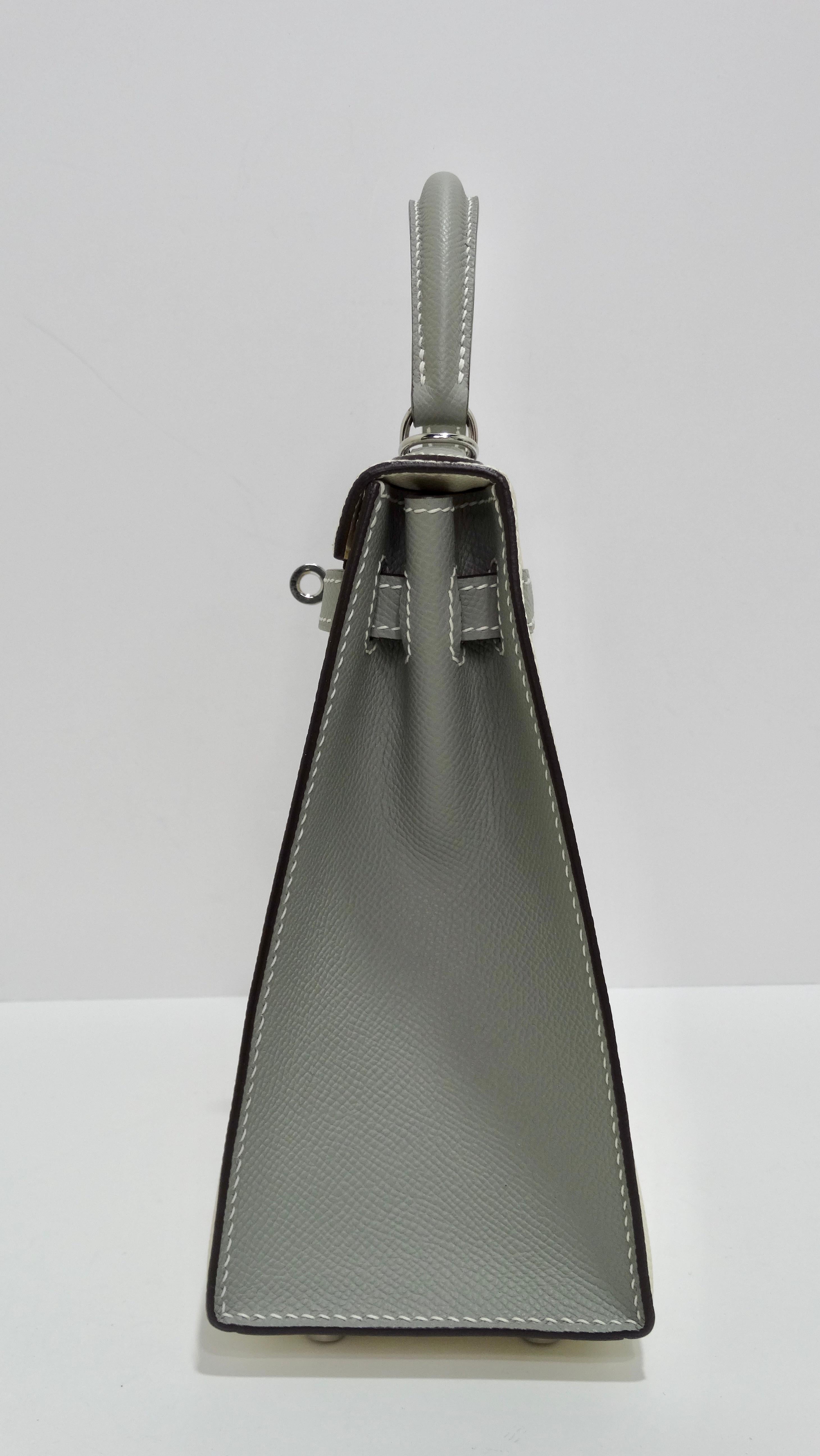 Hermès Epsom Mini Horseshoe Kelly Sellier 20 Craie Gris Asphalte 1