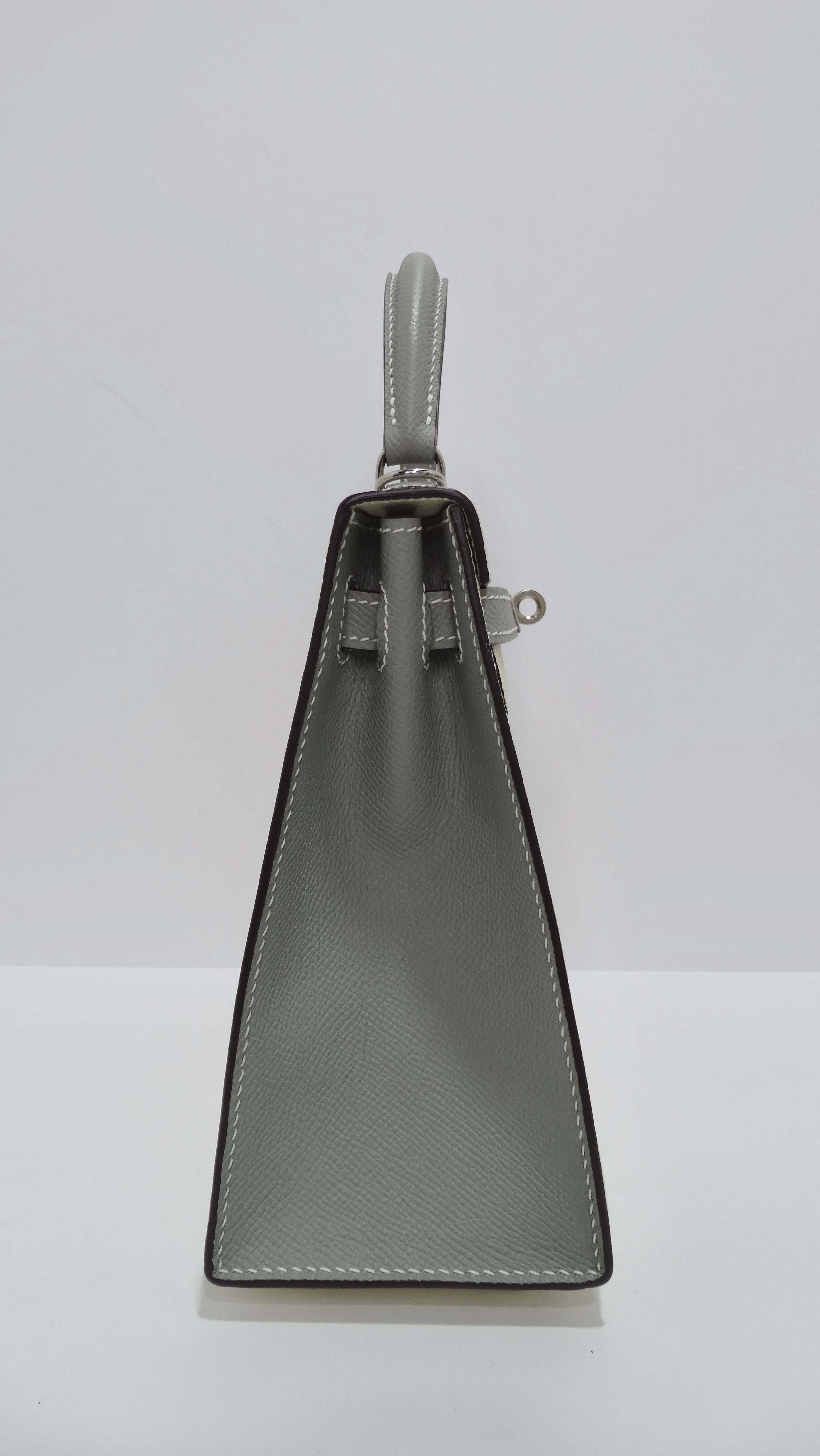Hermès Epsom Mini Horseshoe Kelly Sellier 20 Craie Gris Asphalte 2