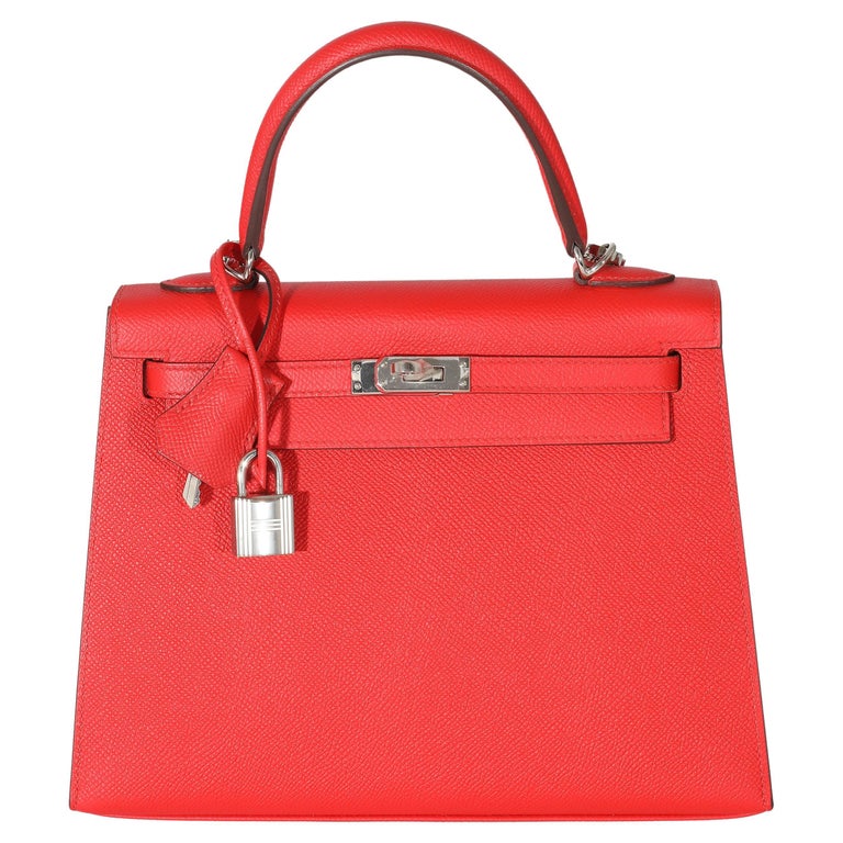 HERMES Rouge Sellier burgundy Clemence leather EVELYNE 16 TPM Bag Gold BNIB  For Sale at 1stDibs