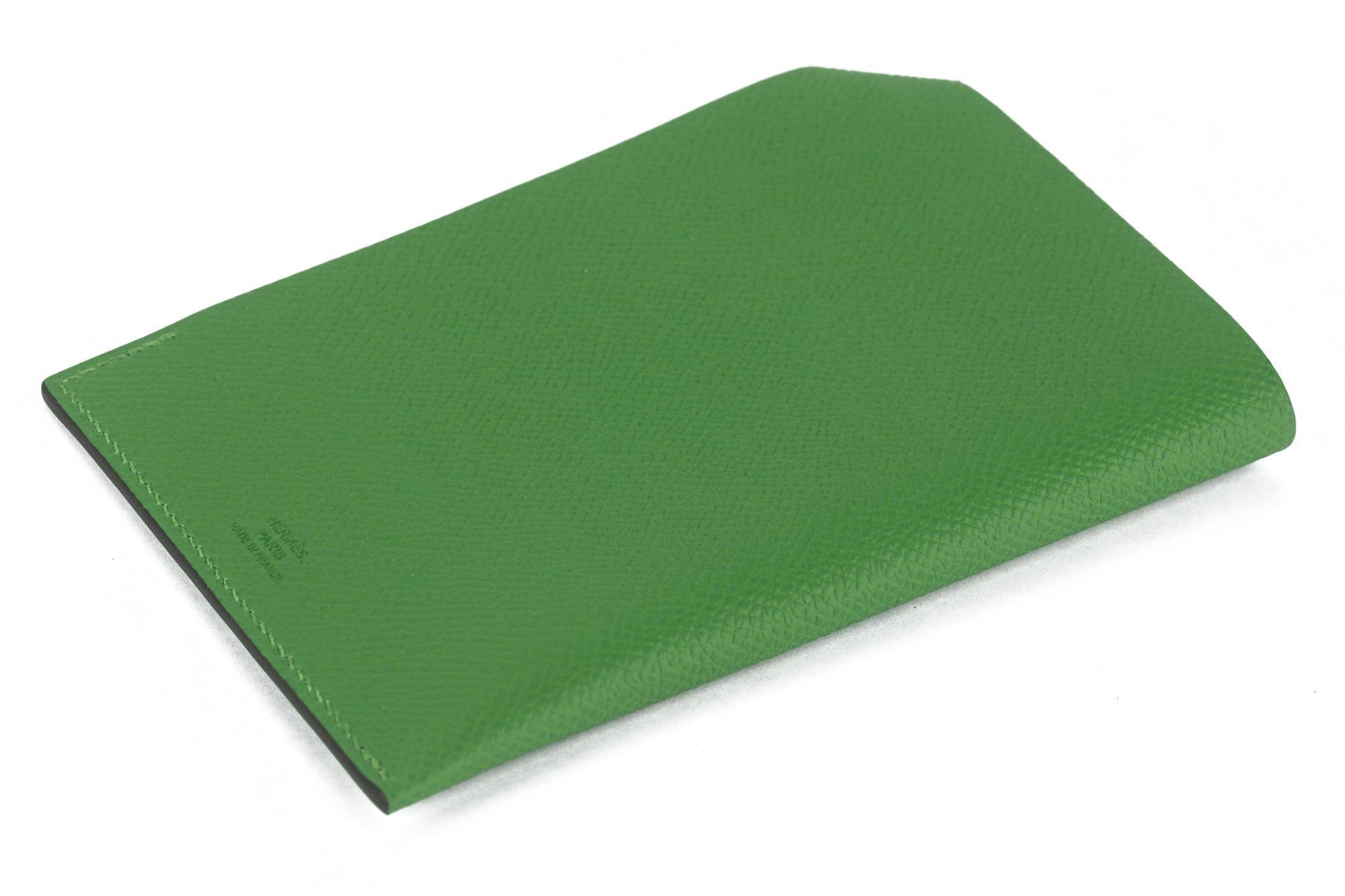 Marrone Hermès Portapassaporto PM Epsom Tarmac in vendita