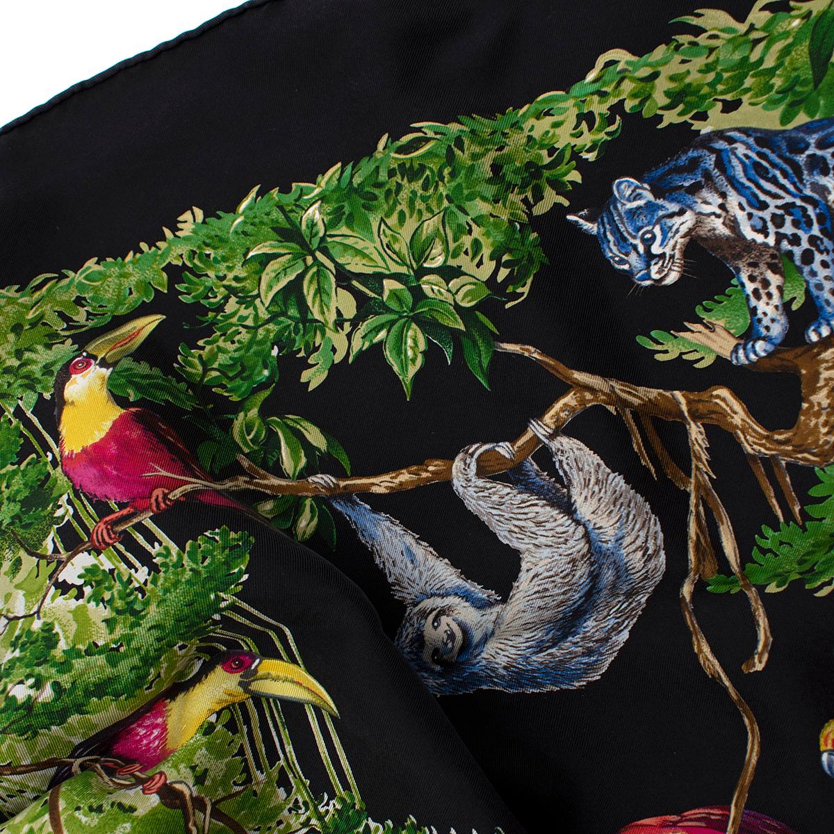 Women's Hermes Equateur Silk Wash Scarf 90