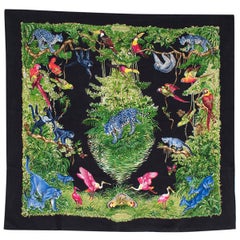 Hermes Equateur Silk Wash Scarf 90