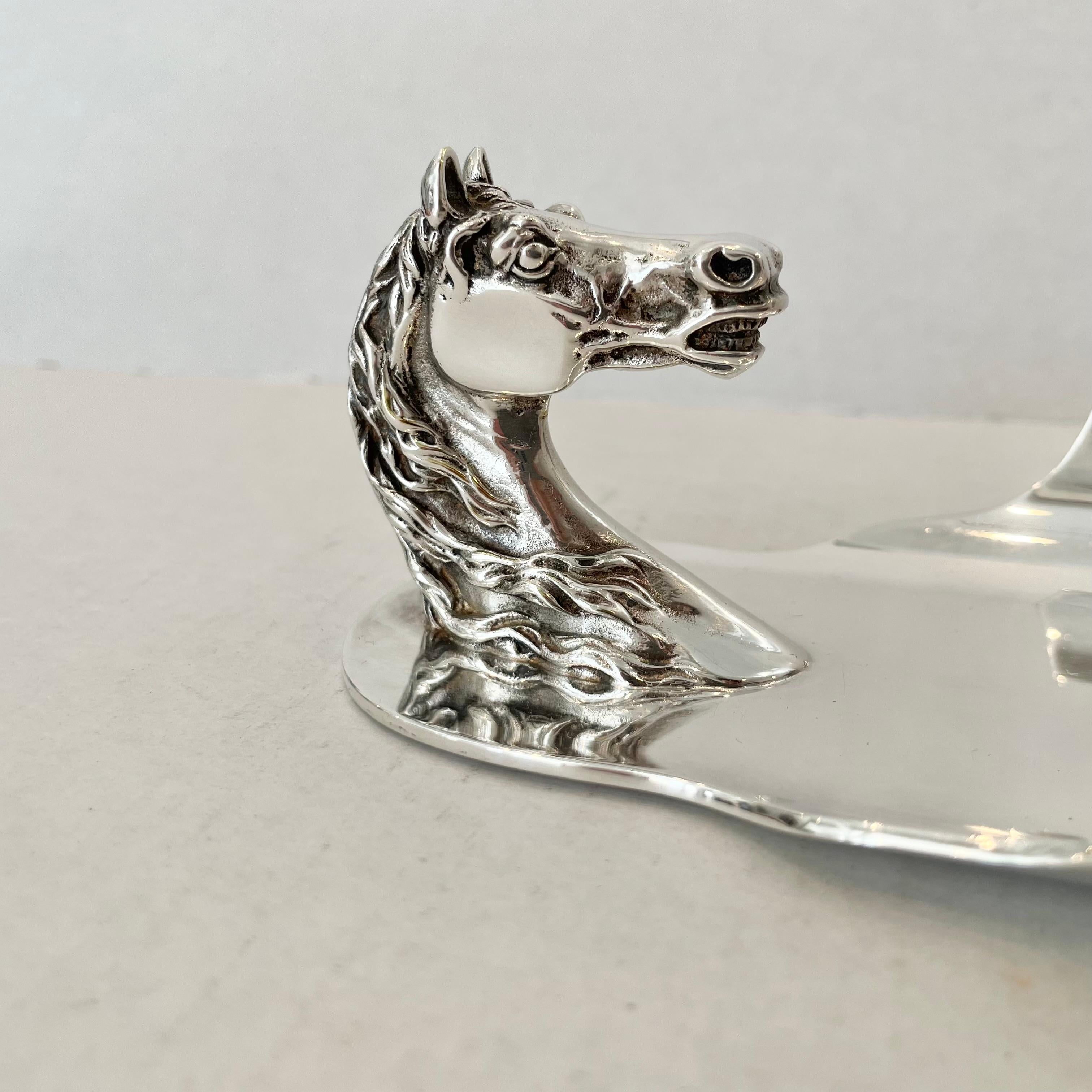 French Hermes Equestrian Desk Tray, 1960s France For Sale