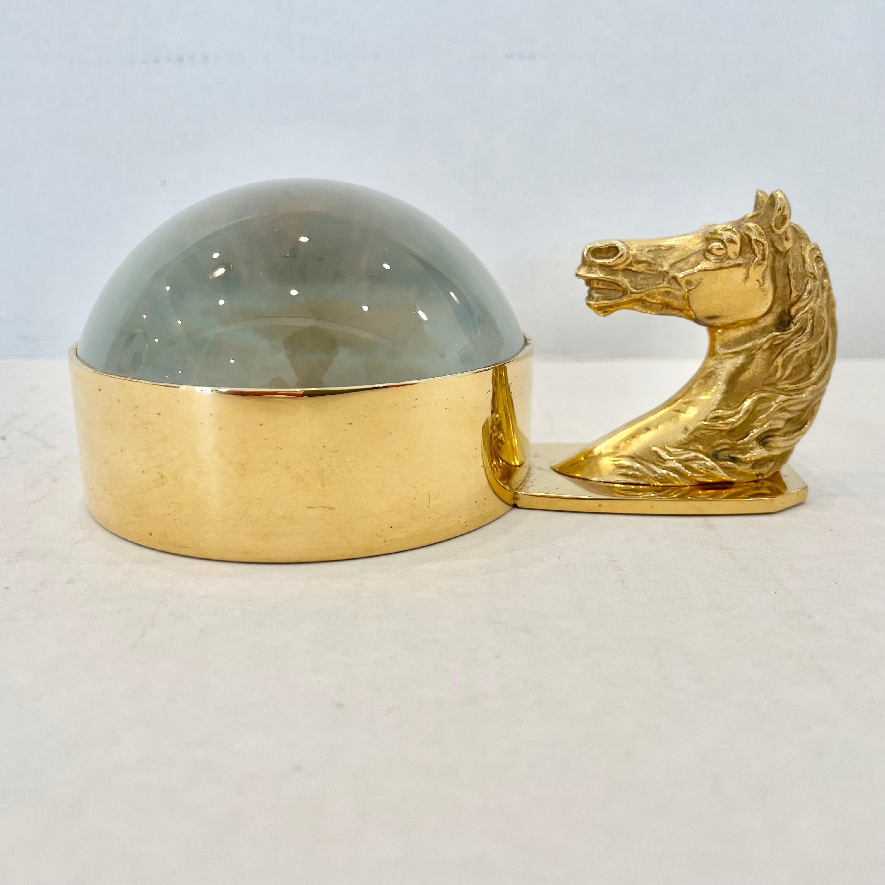 Mid-20th Century Hermes Equestrian Magnifying Glass, 1960s France For Sale