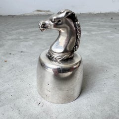 Tapón ecuestre Hermes para botellas de vino, años 60 Francia