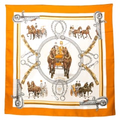 Hermes Equipages by Ledoux Silk Scarf
