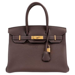 Hermès Espresso Brown Togo 30 cm Birkin Bag