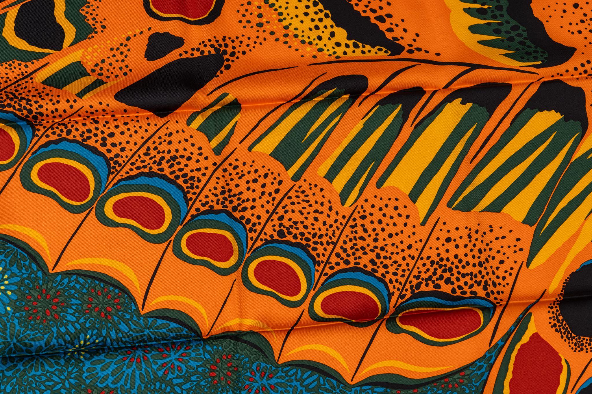 Hermès Esprit de La Foret Silk Scarf For Sale 1