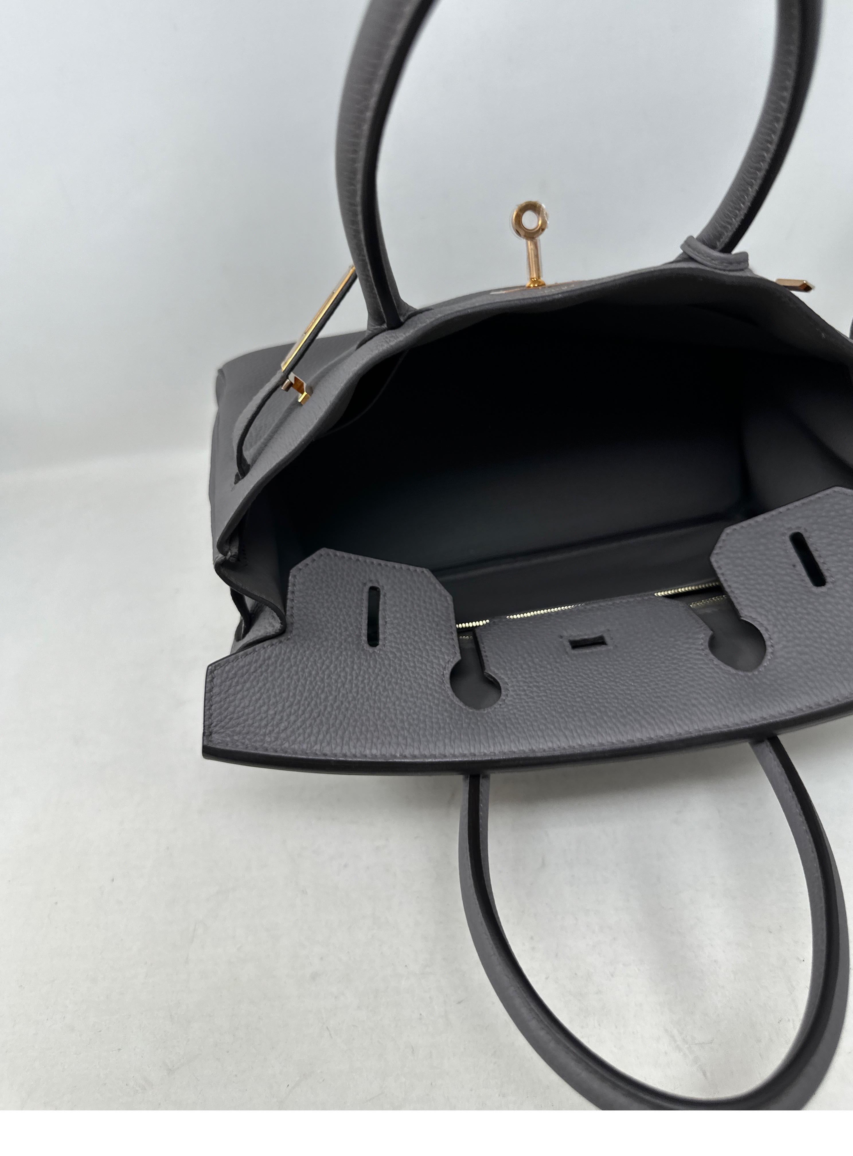 Hermes Etain Birkin 30 Bag 9