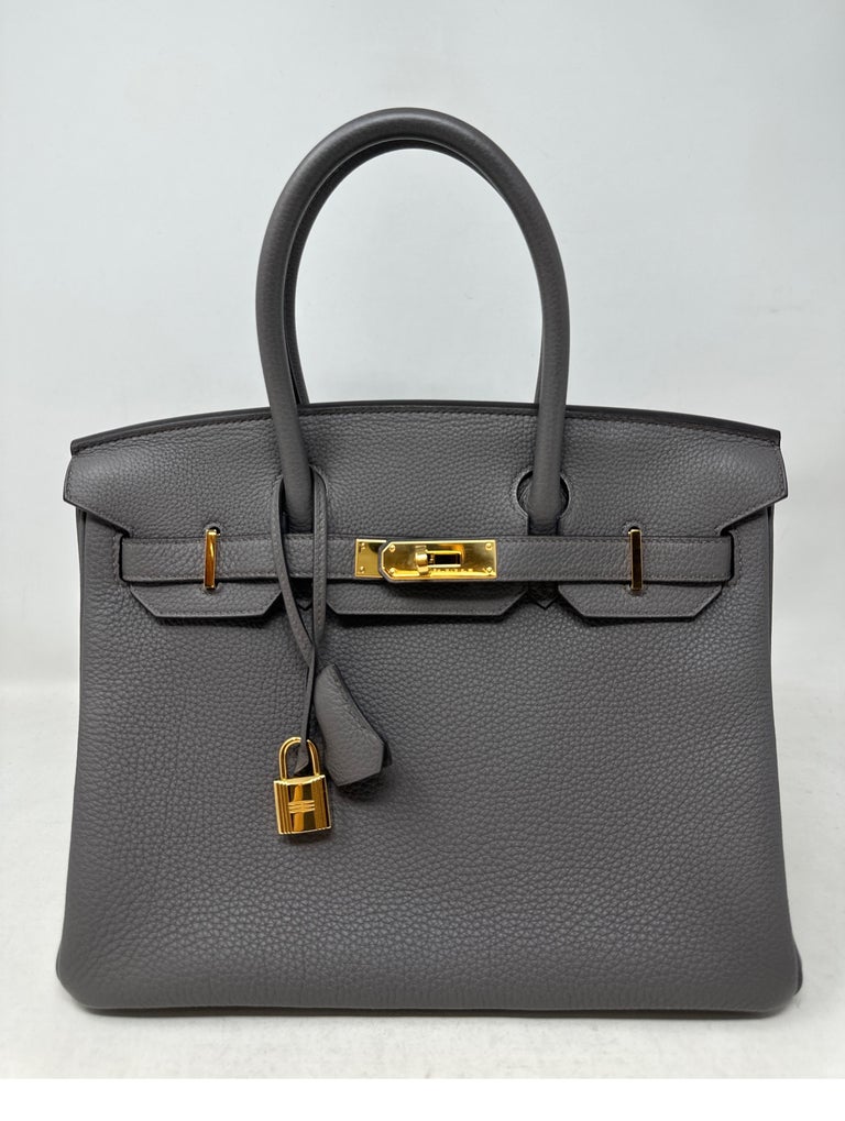 Hermes Etain Birkin 30 Bag For Sale at 1stDibs