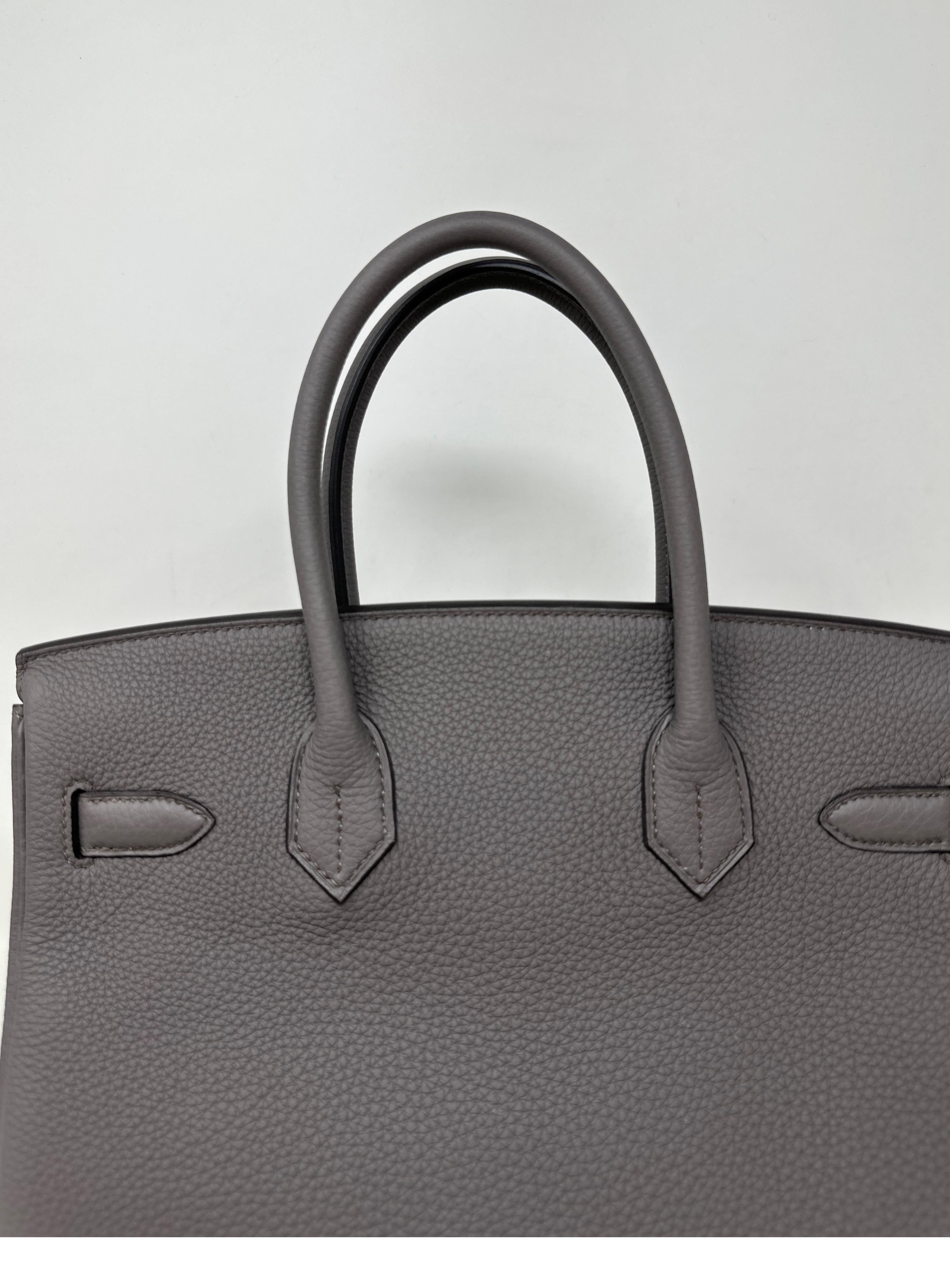 Hermes Etain Birkin 30 Bag  4