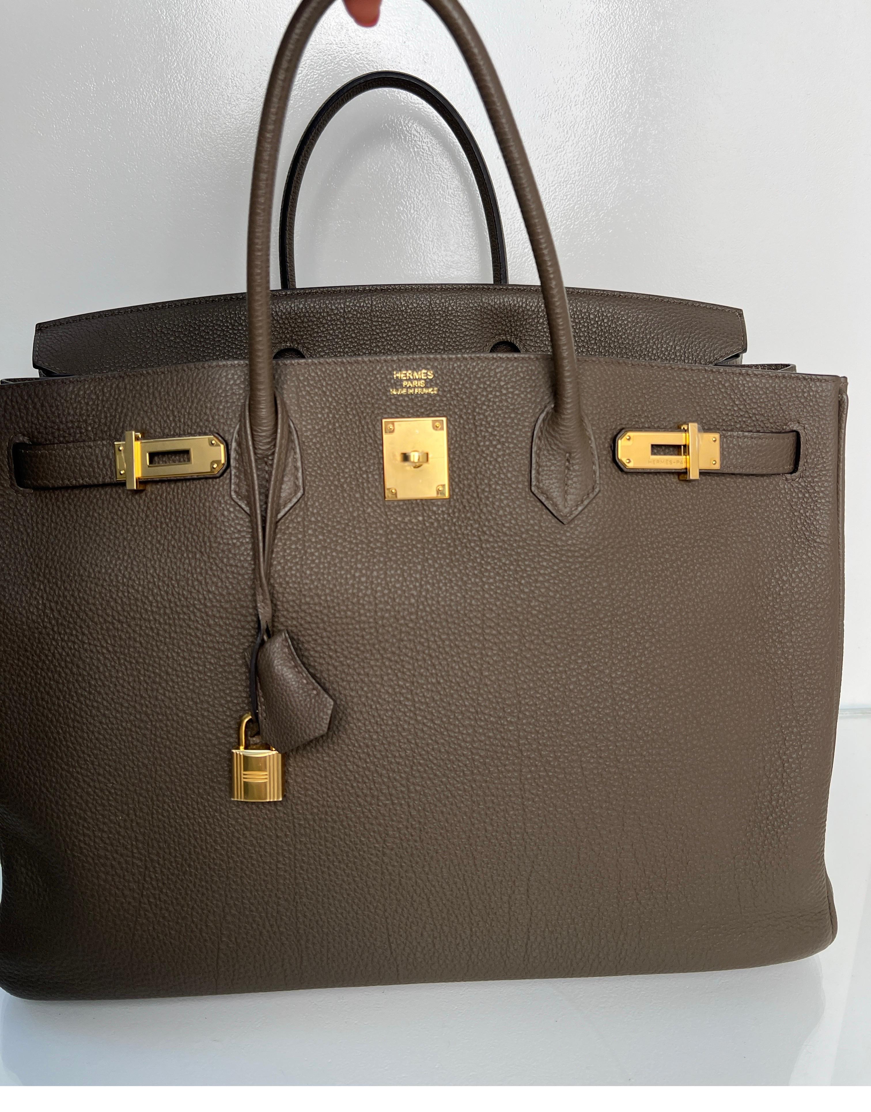 Hermes Etain Birkin 40 Bag 10