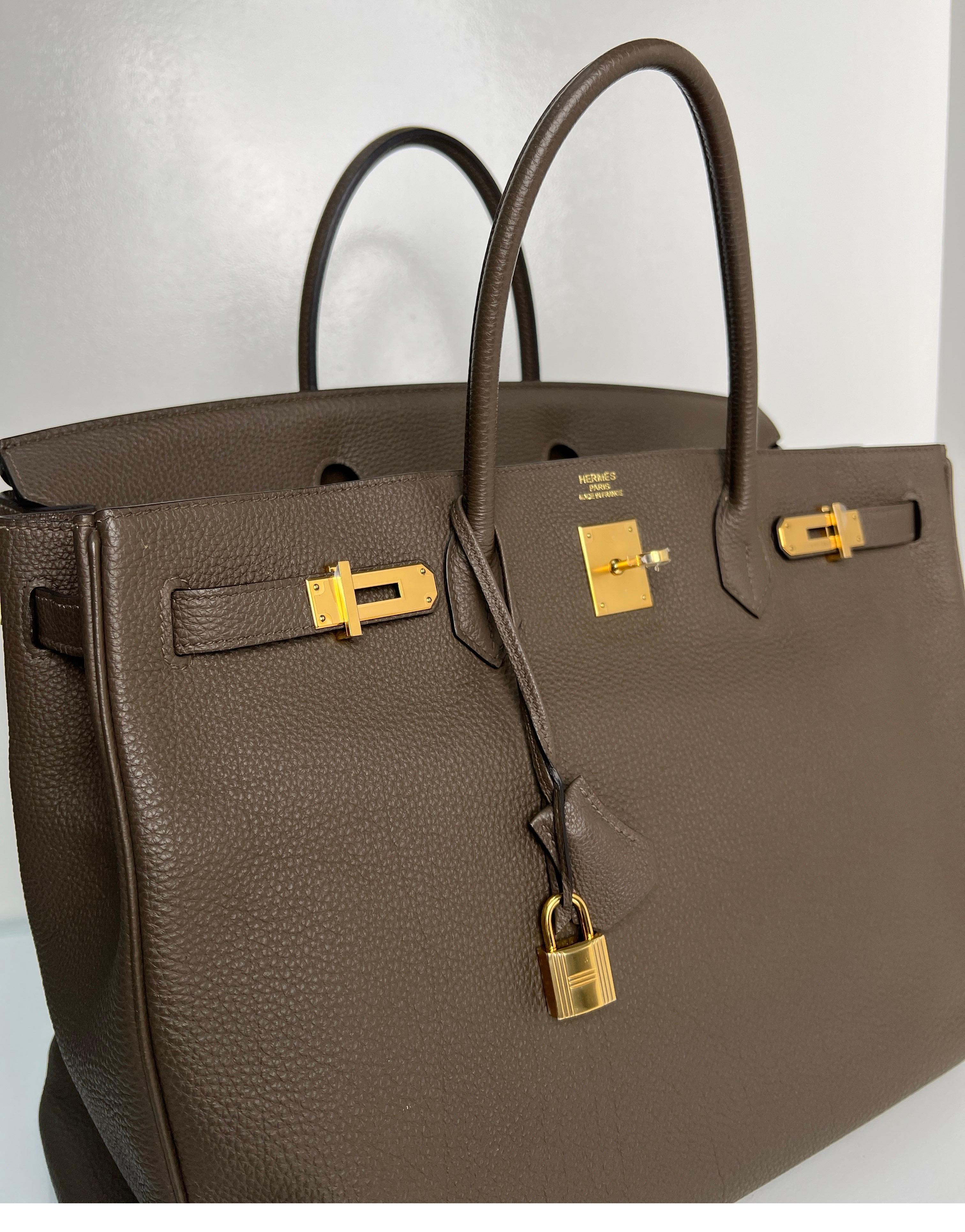 Hermes Etain Birkin 40 Bag 12