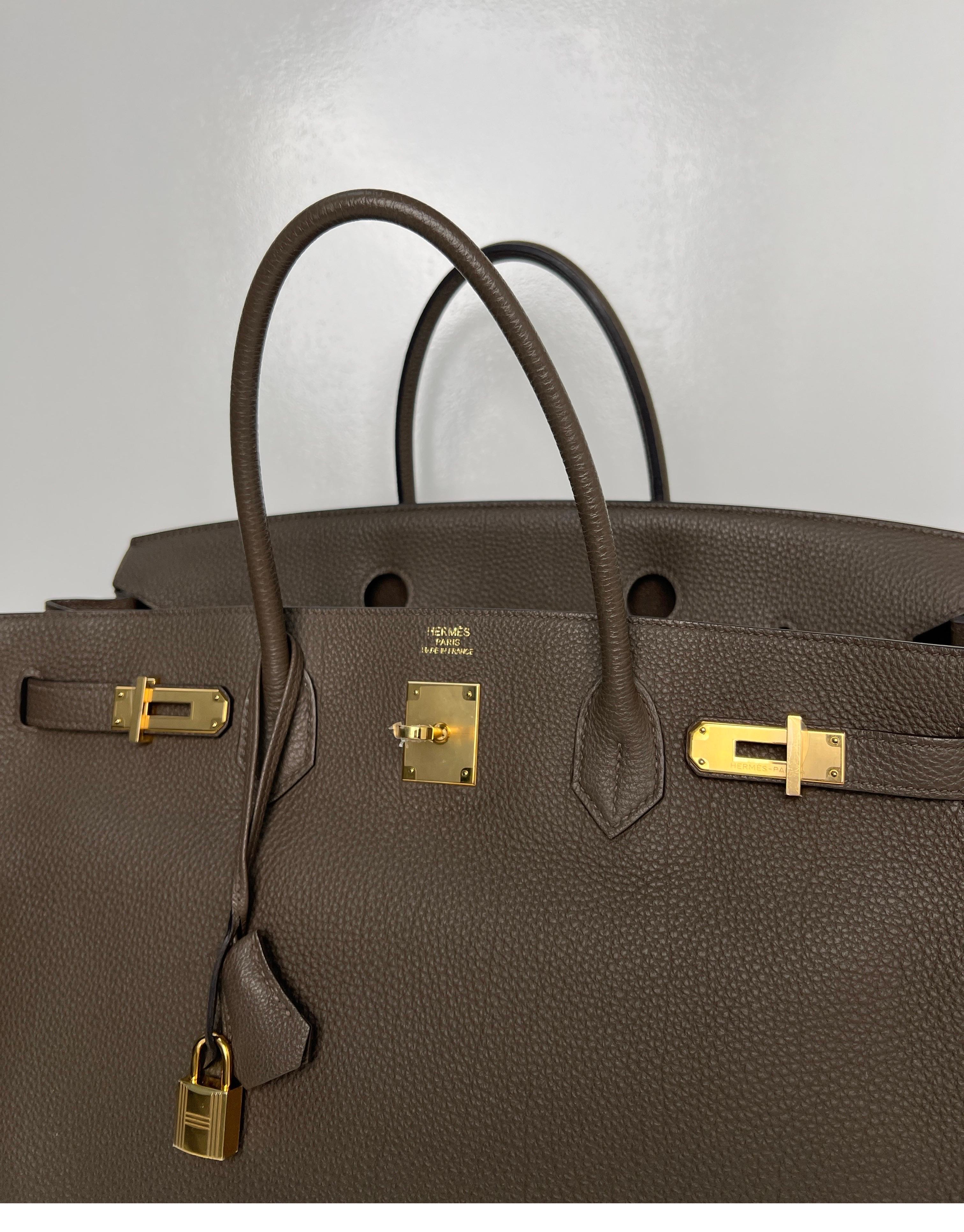 Hermes Etain Birkin 40 Bag 14