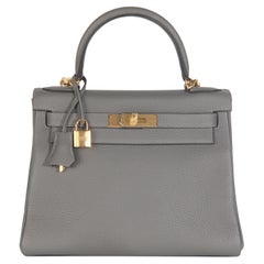Hermès Etain Clemence Retourne Kelly 28 GHW