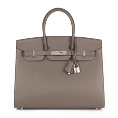 Hermès Etain Epsom Leather Birkin 35cm Sellier