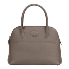 Hermes Etain Epsom Leather Bolide 27cm at 1stDibs | bolide 27 epsom