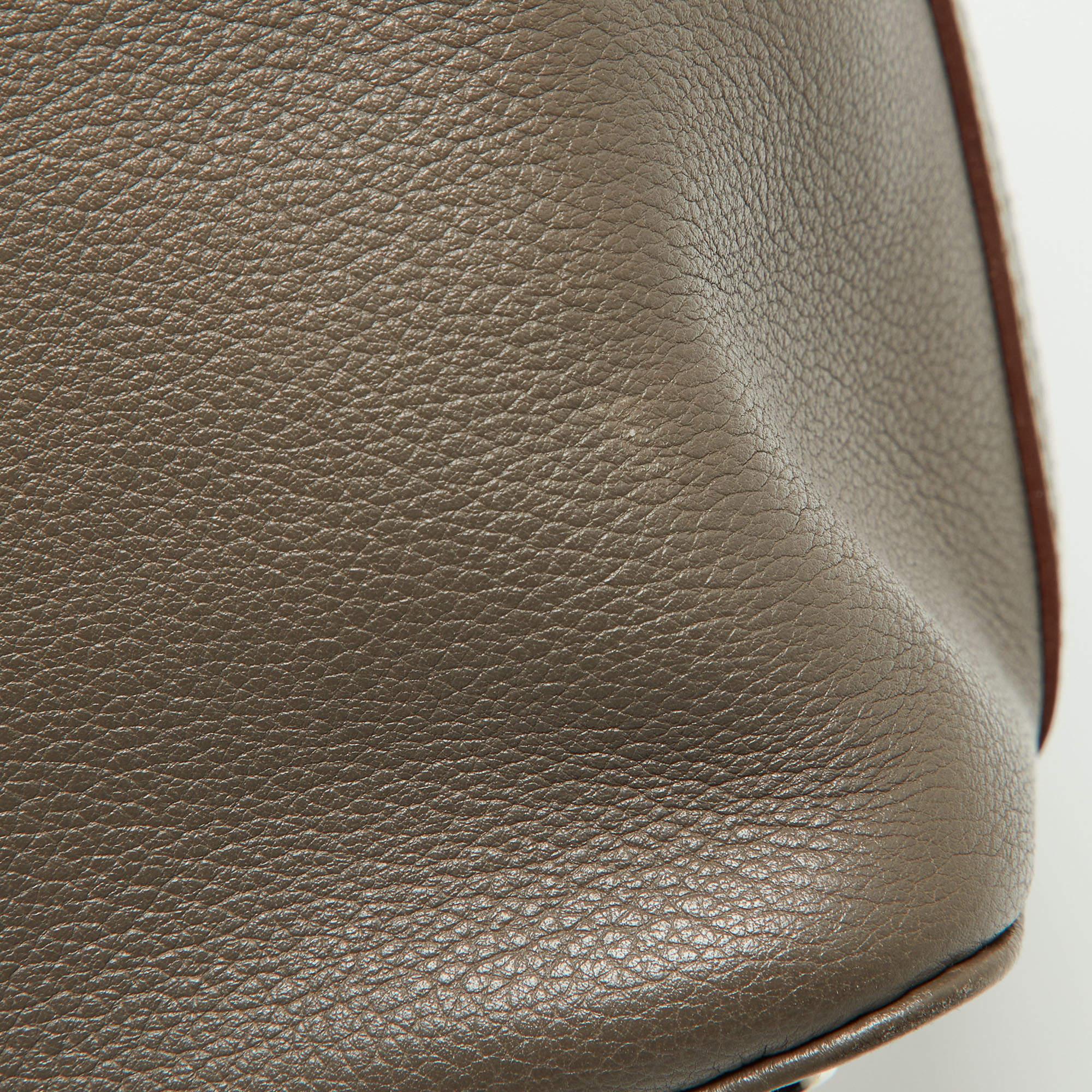 Hermes Etain Evercolor Leather Palladium Finish Toolbox 20 Bag 10
