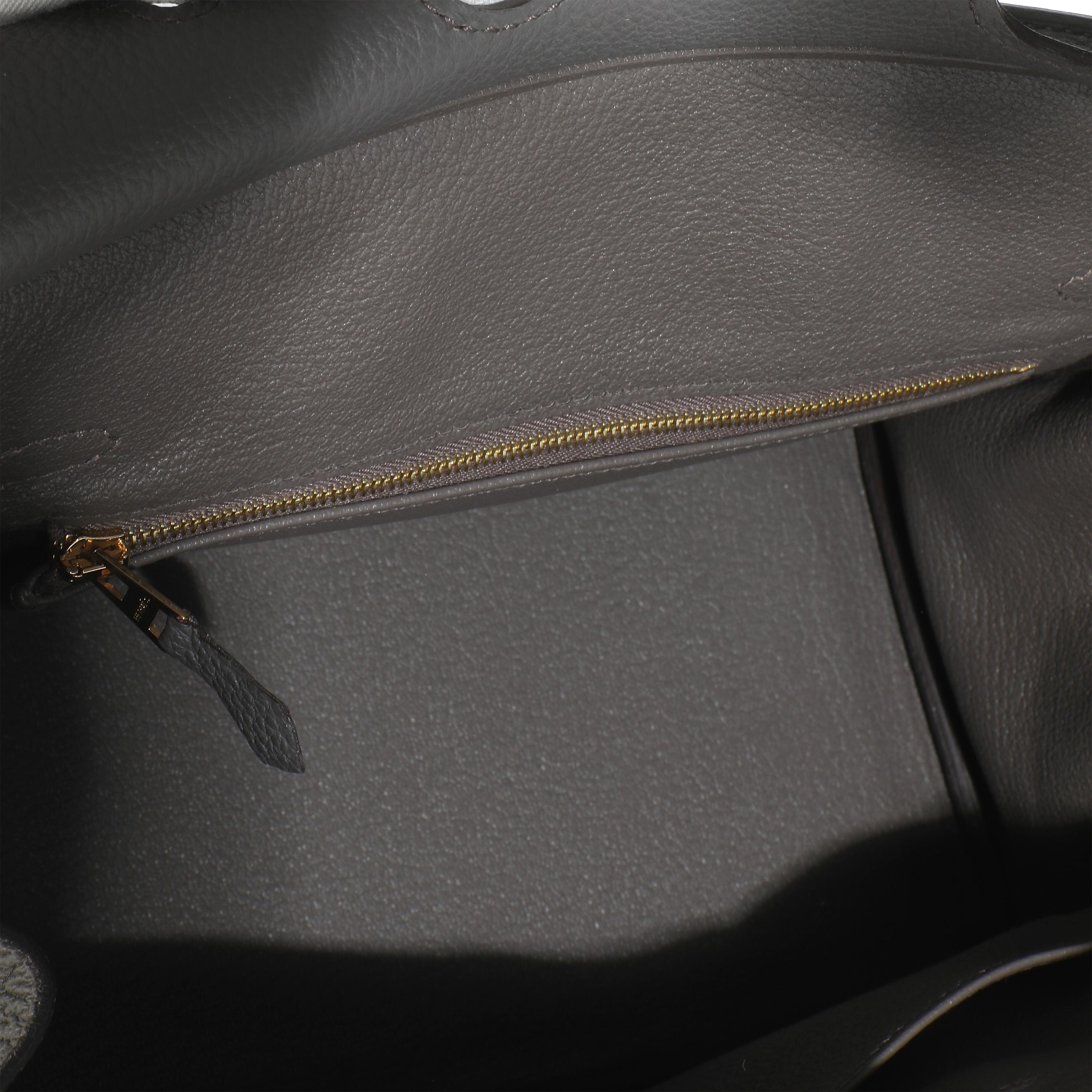 Hermès Etain Togo Birkin 25 RGHW For Sale 1