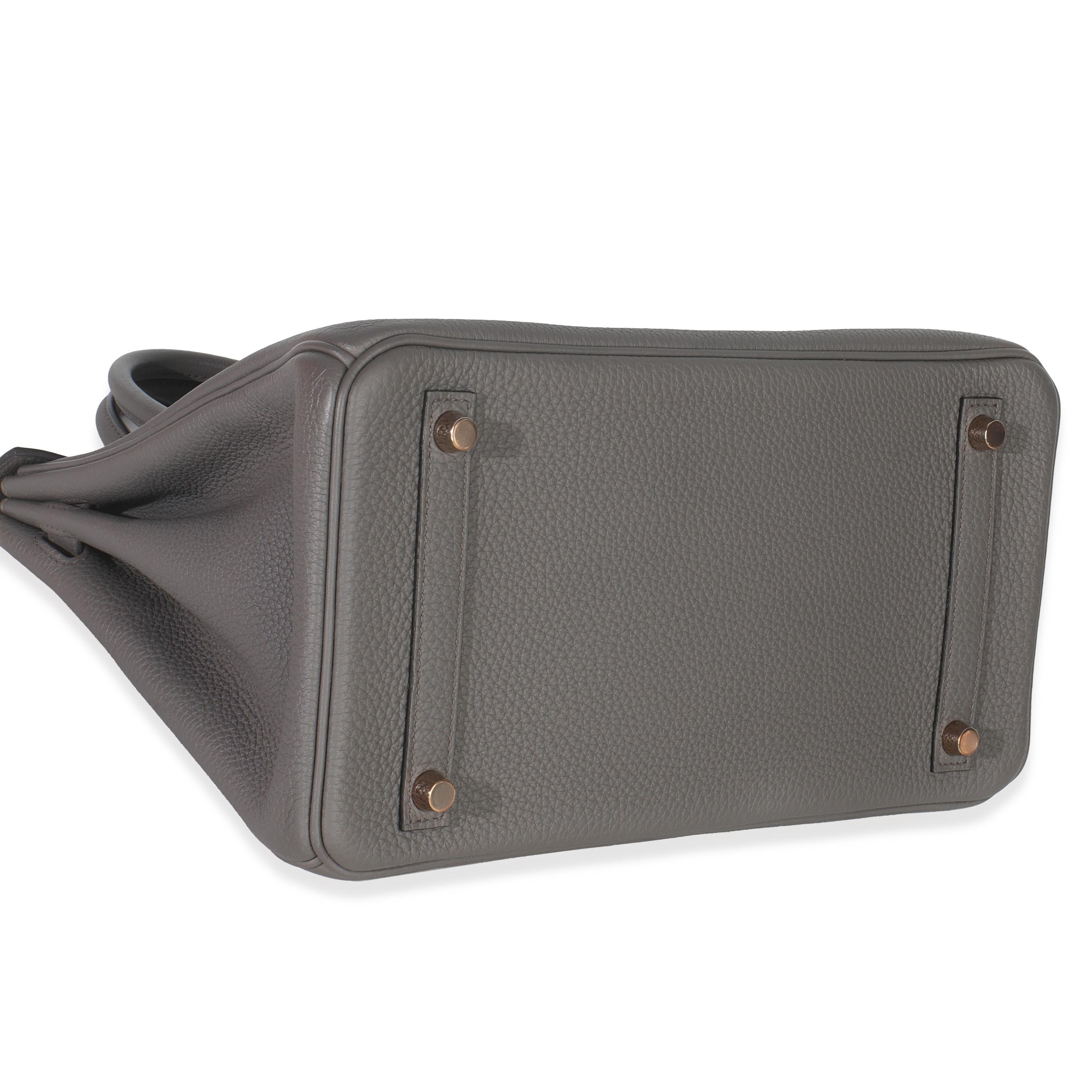 Hermès Etain Togo Birkin 30 RGHW Damen im Angebot