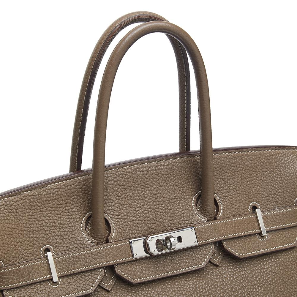 Hermès Etoupe 35cm Birkin Bag In Good Condition In London, GB