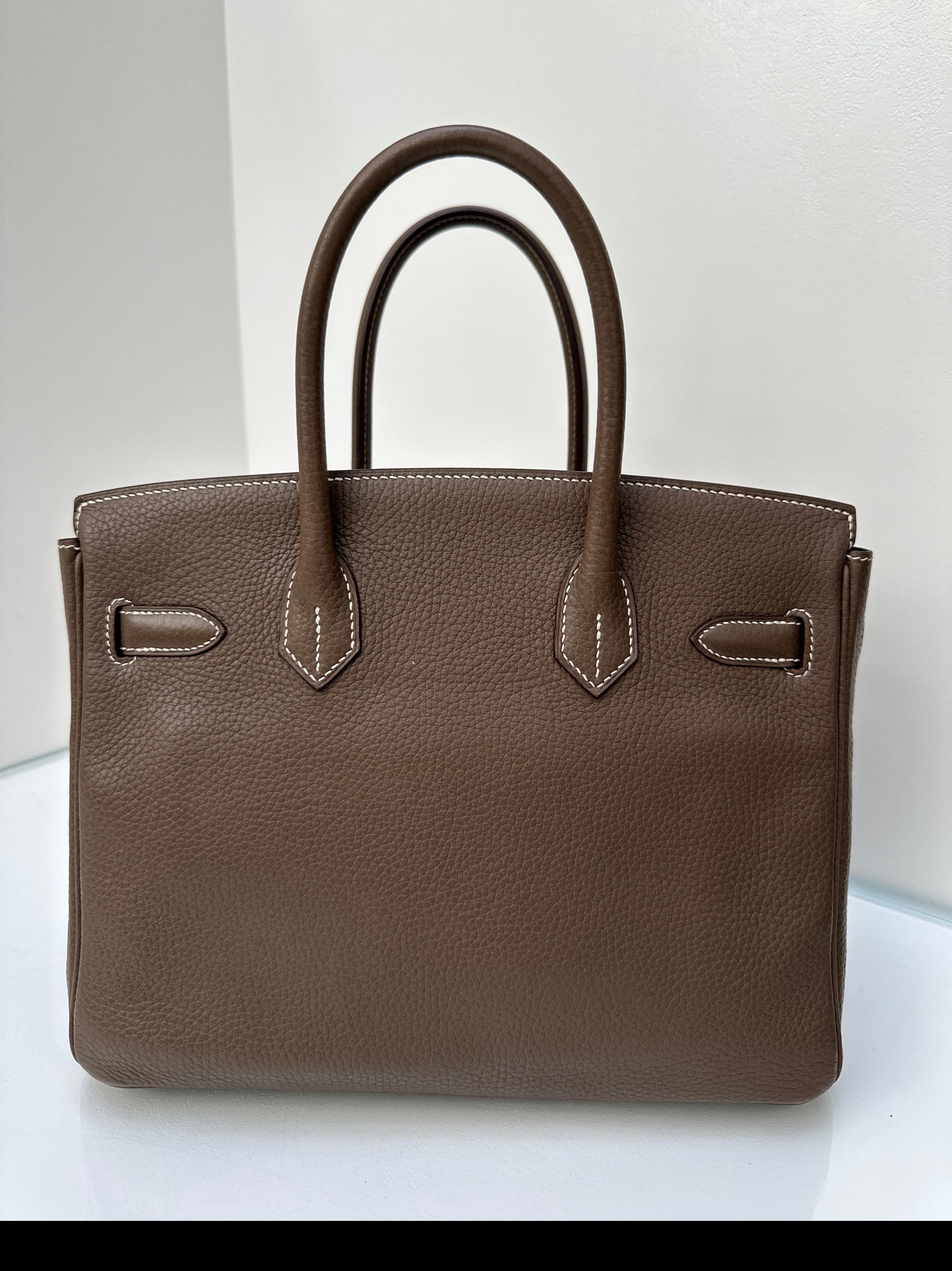 Hermès - Sac Birkin 30 couleur étoupe Unisexe en vente