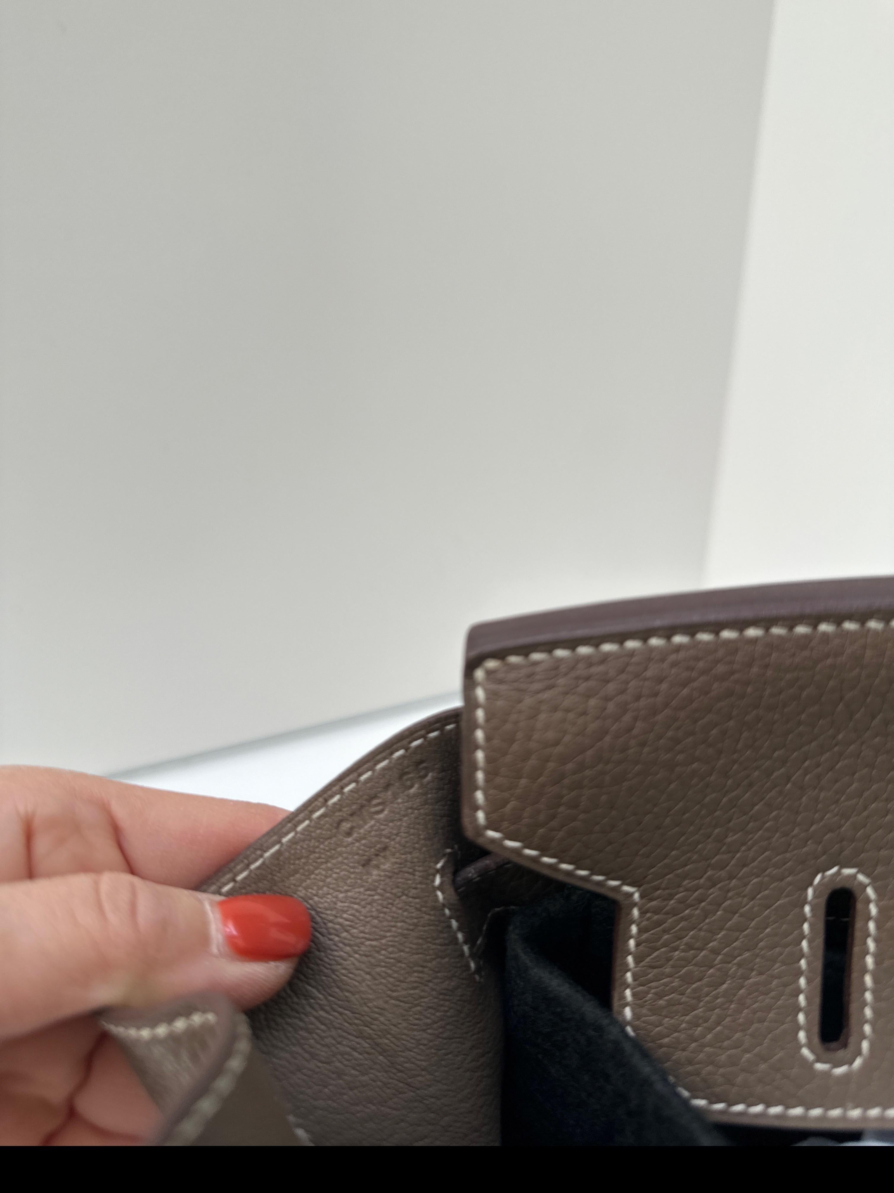 Hermès - Sac Birkin 30 couleur étoupe en vente 3