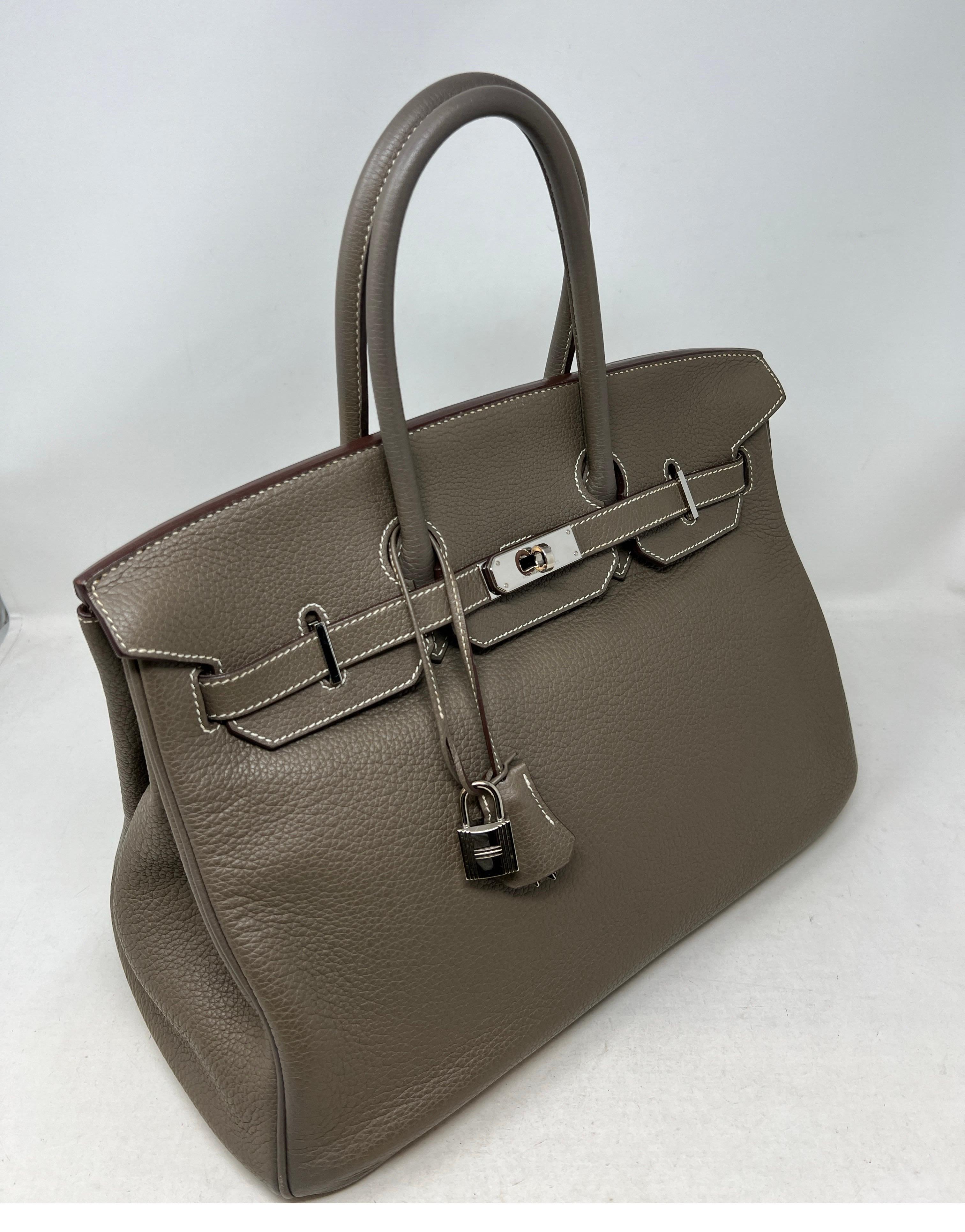 Hermès - Sac Birkin 35 couleur étoupe 7