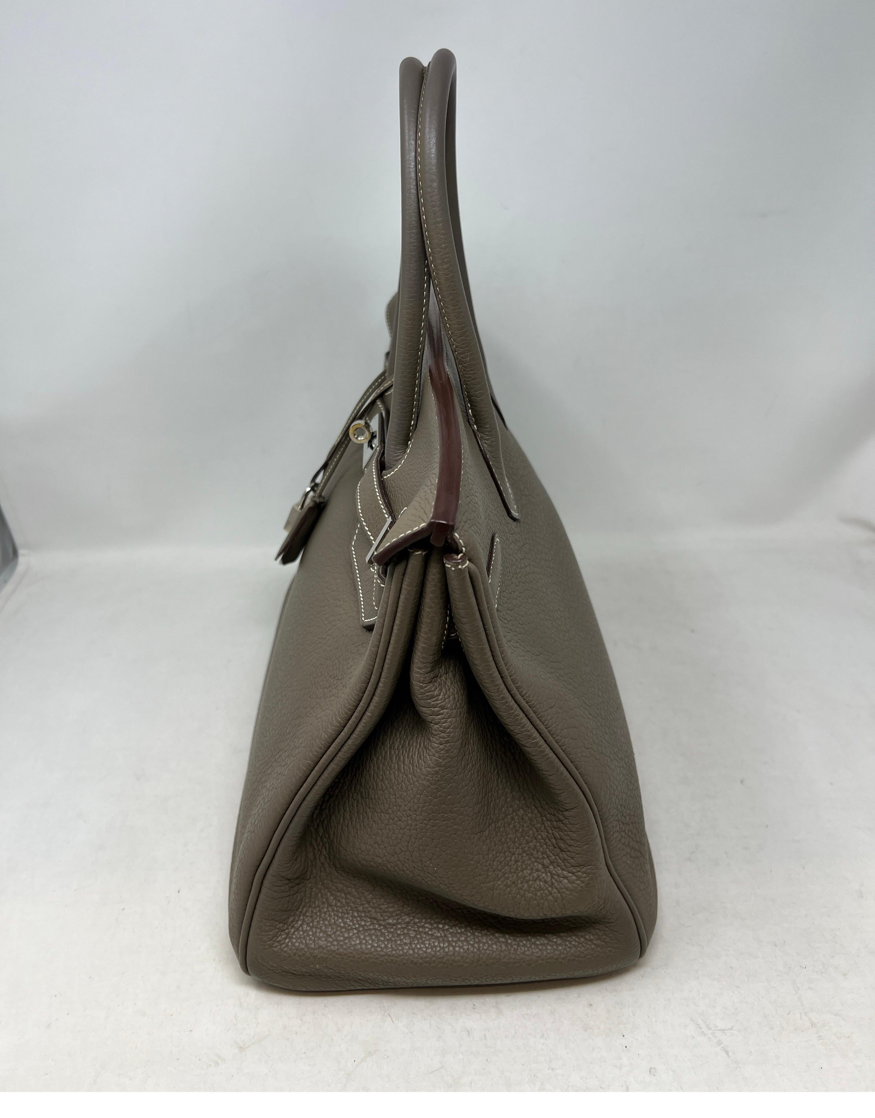Hermès - Sac Birkin 35 couleur étoupe 10