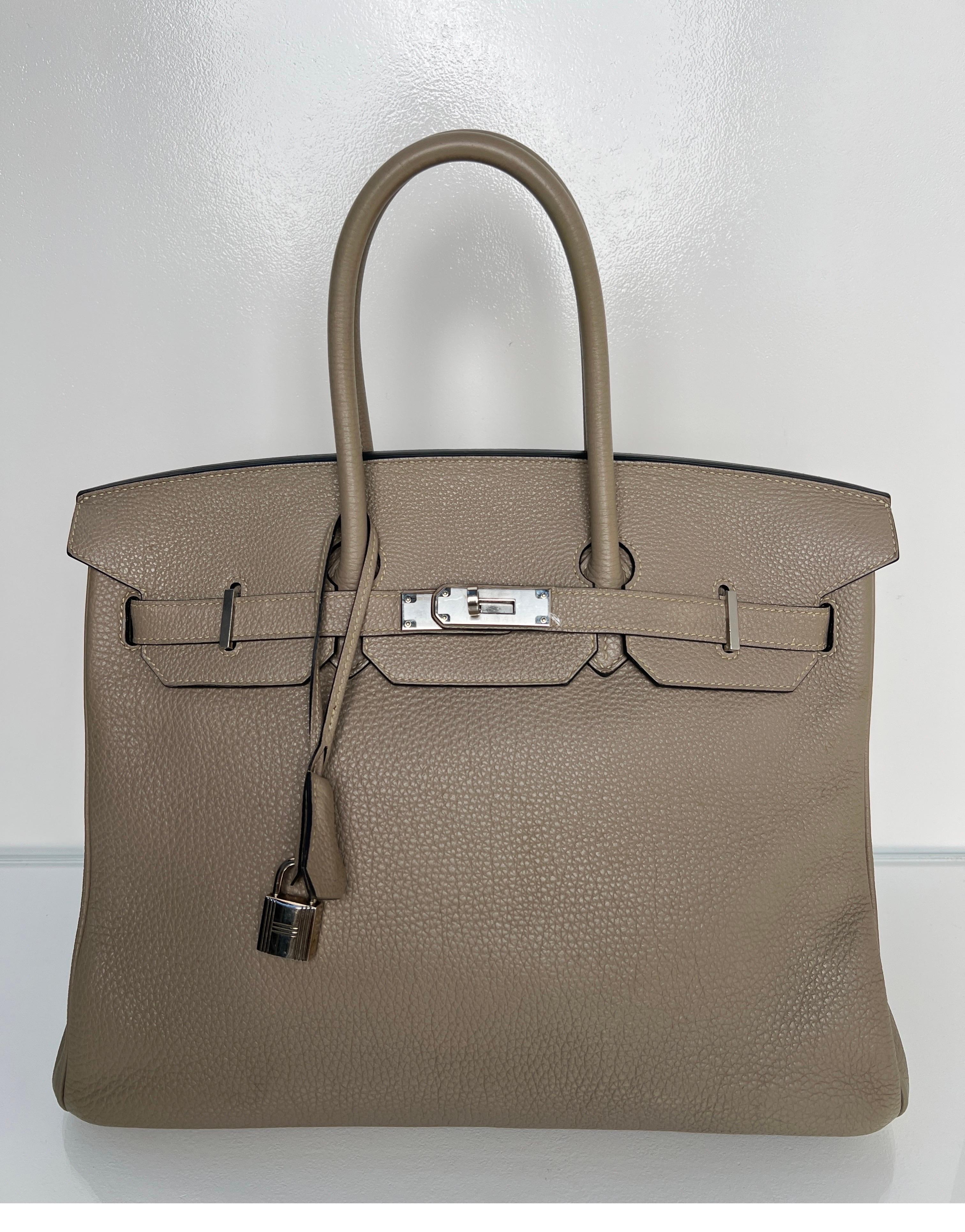 Hermès - Sac Birkin 35 couleur étoupe 9