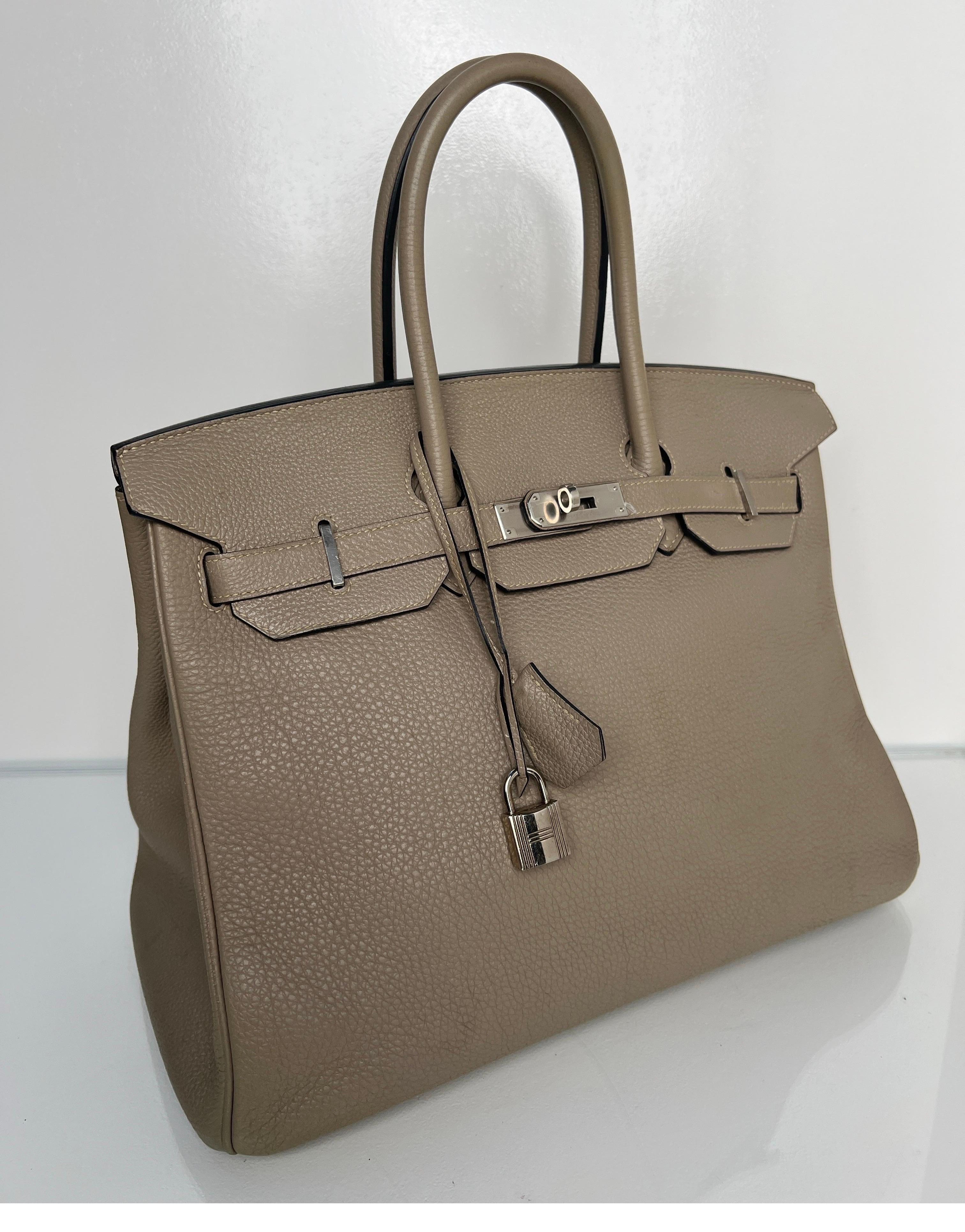 Hermès - Sac Birkin 35 couleur étoupe 10