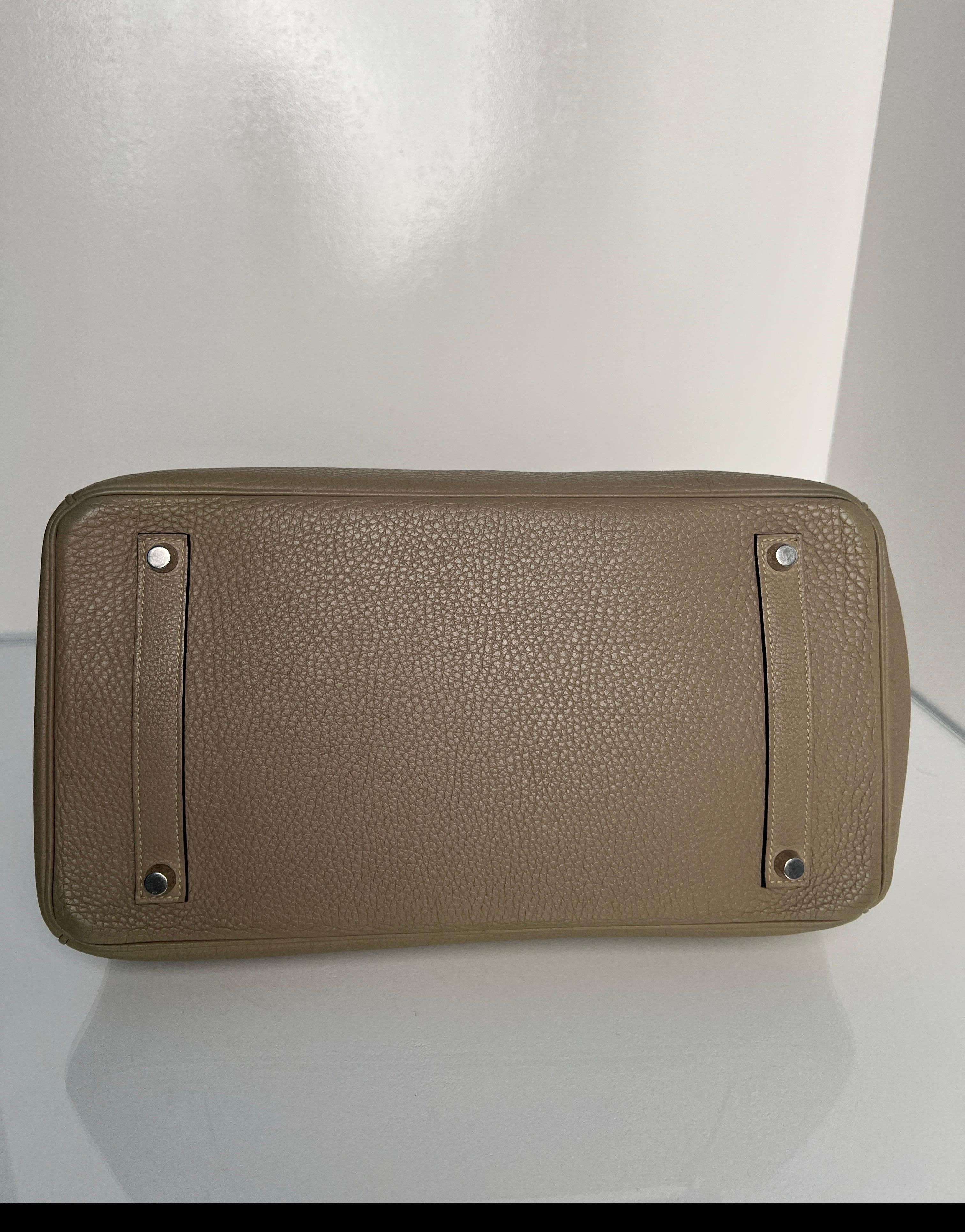 Hermes Etoupe Birkin 35 Bag 12