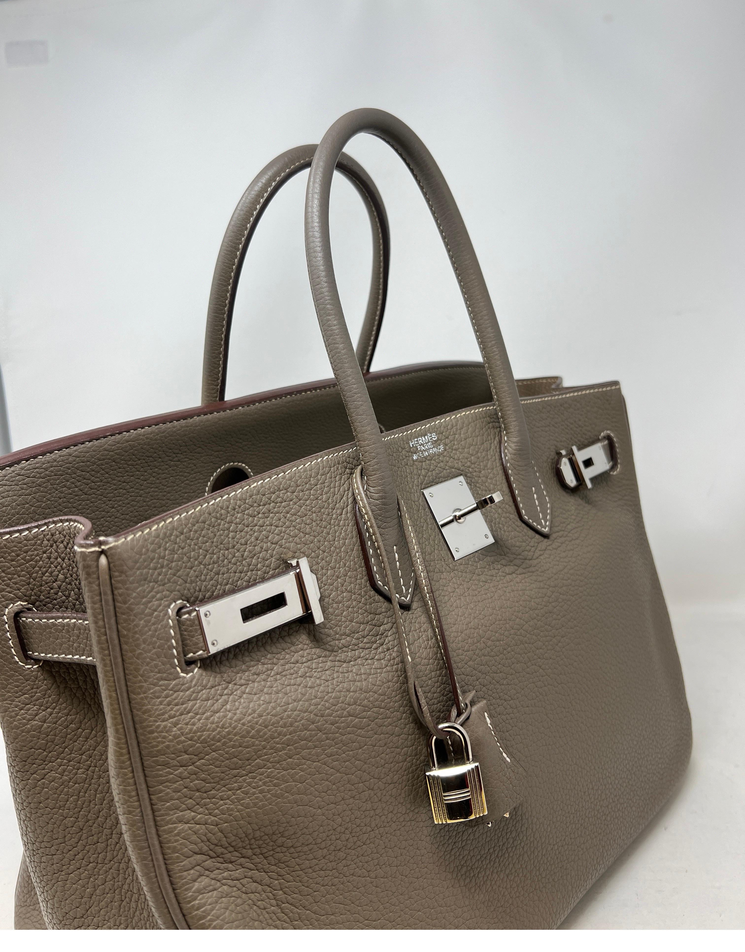 Hermès - Sac Birkin 35 couleur étoupe Excellent état à Athens, GA