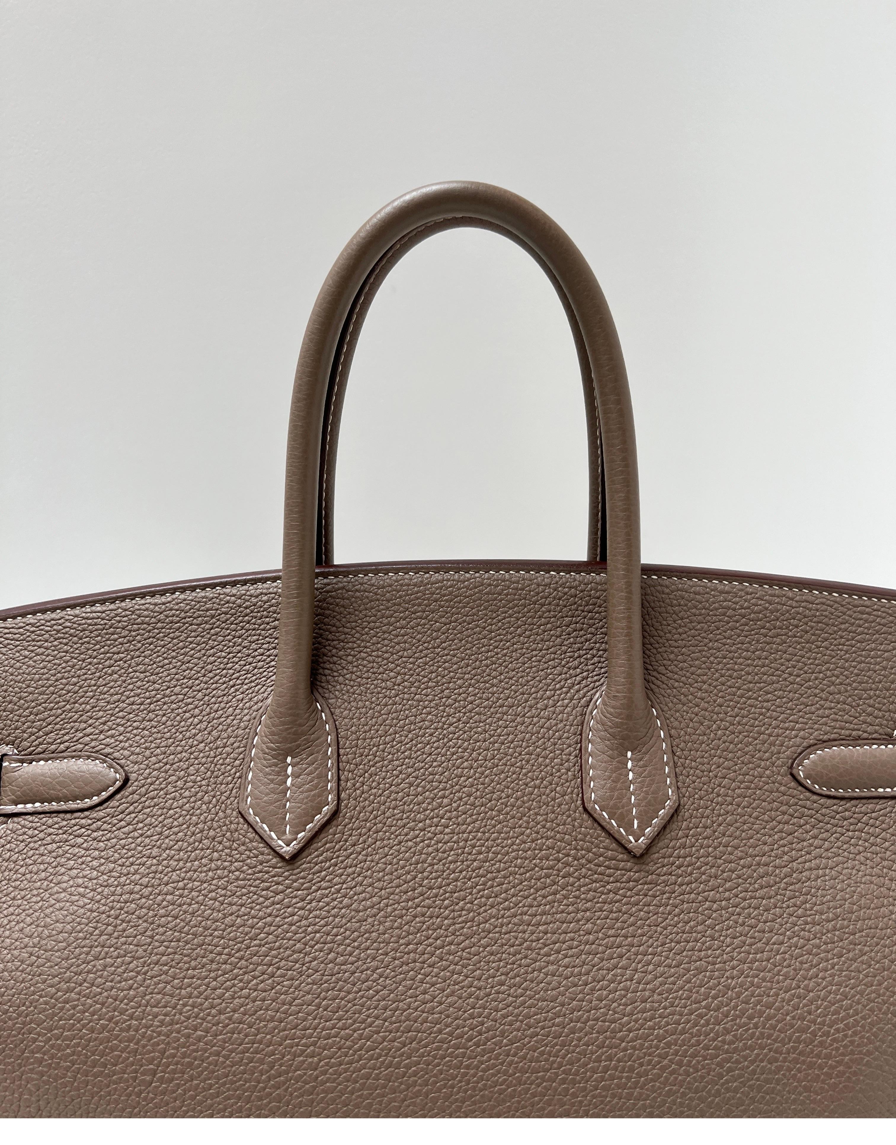 Hermes Etoupe Birkin 35 Bag 1