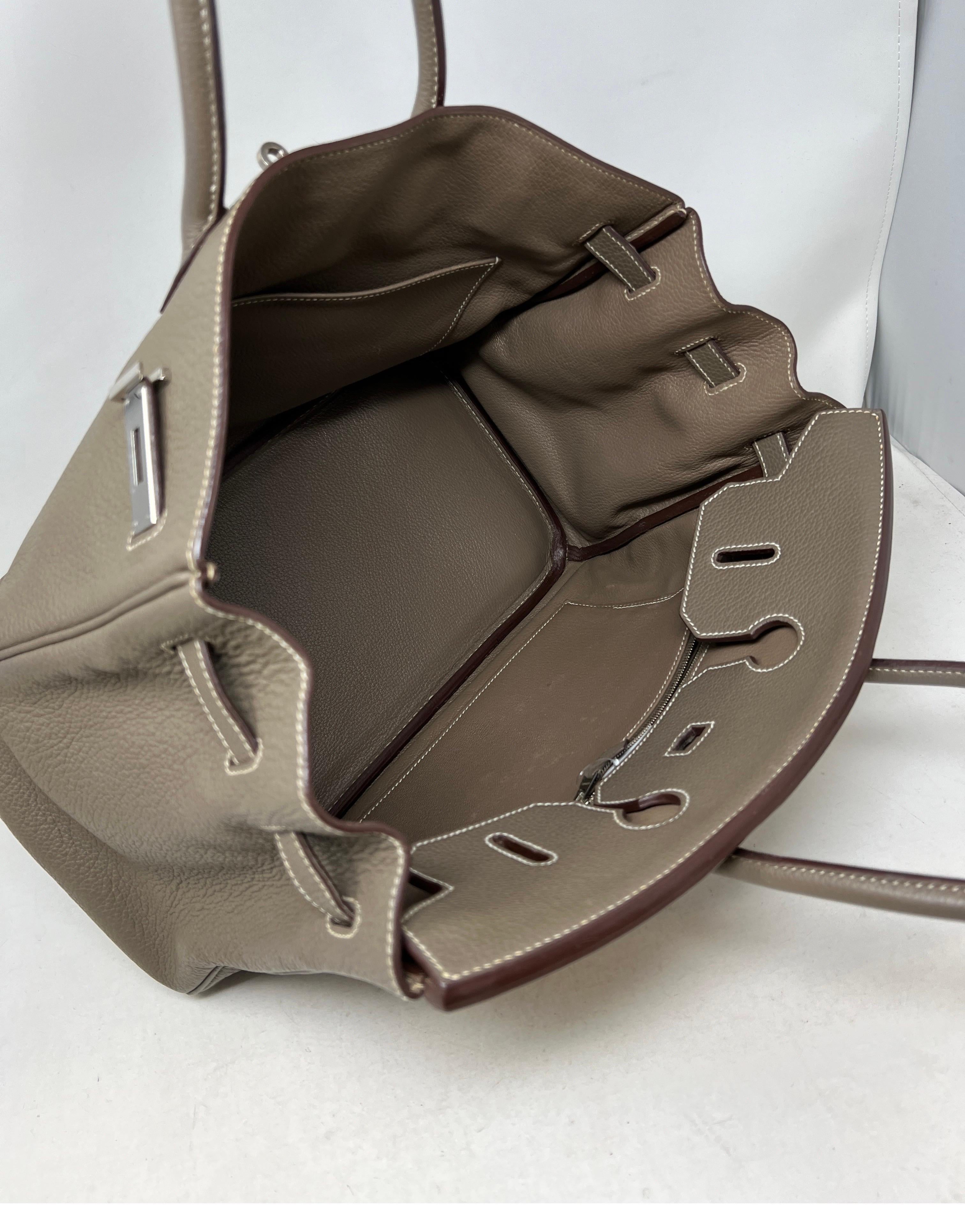 Hermès - Sac Birkin 35 couleur étoupe 4
