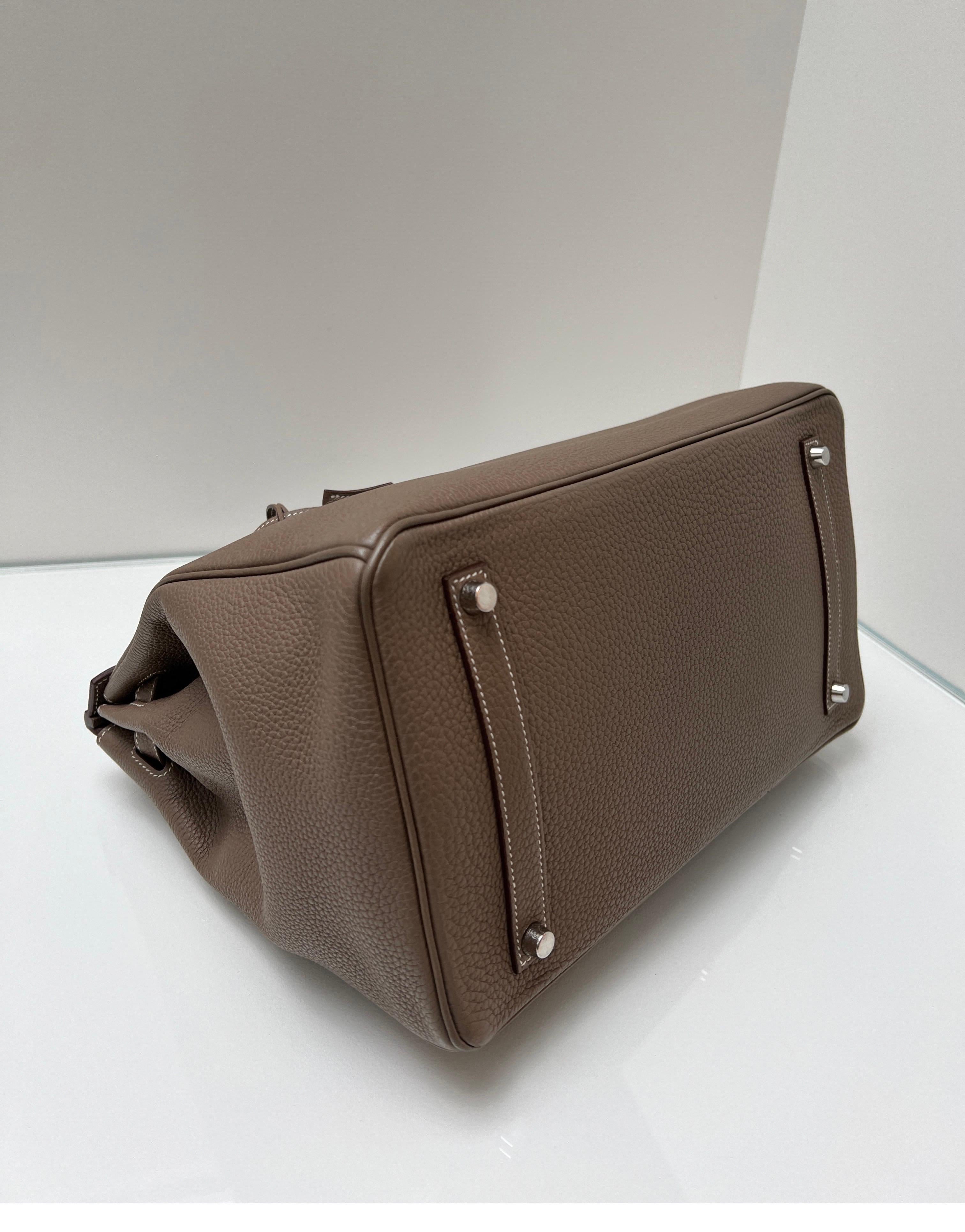 Hermes Etoupe Birkin 35 Bag 3